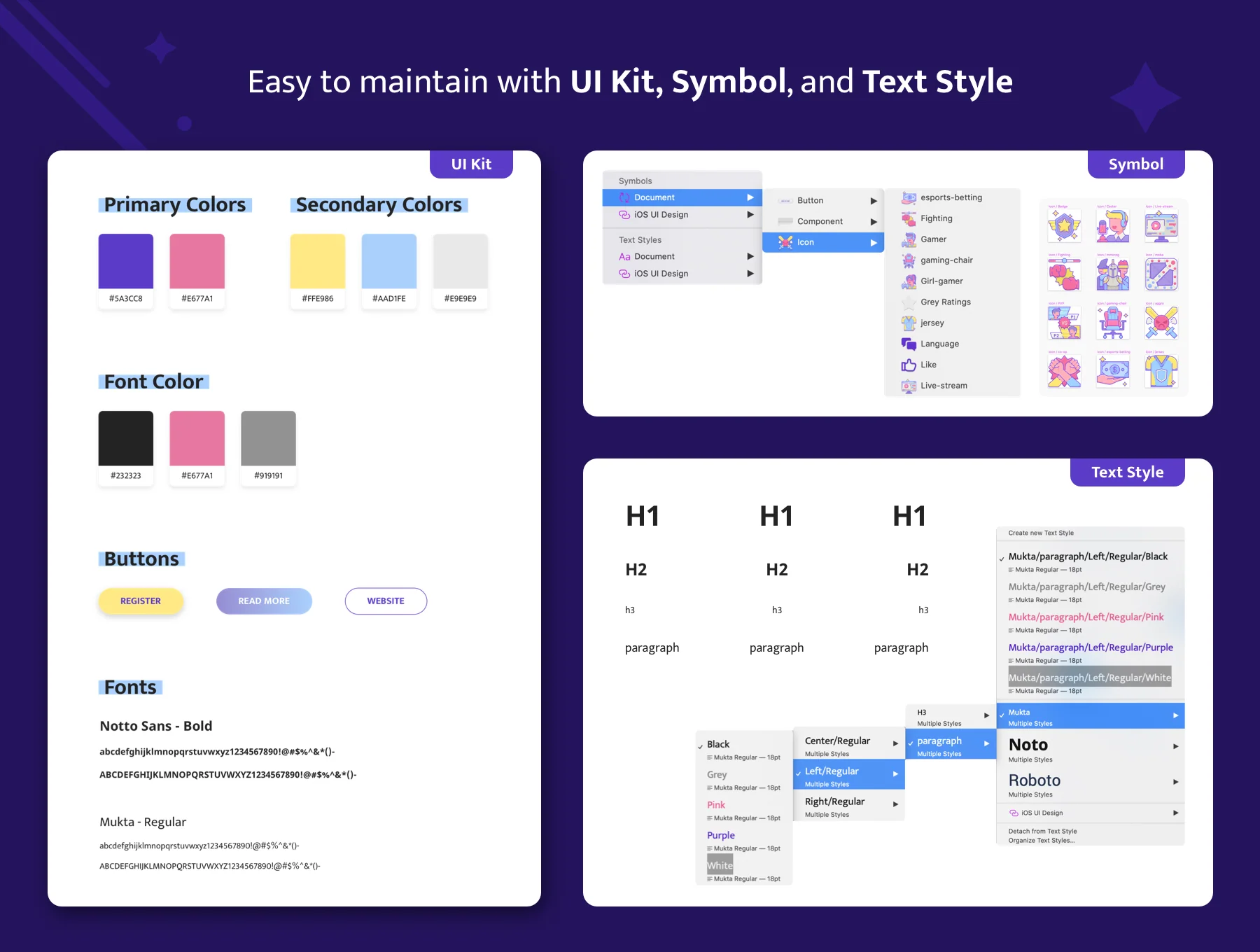 Amethyst - Esports Sketch Template 4