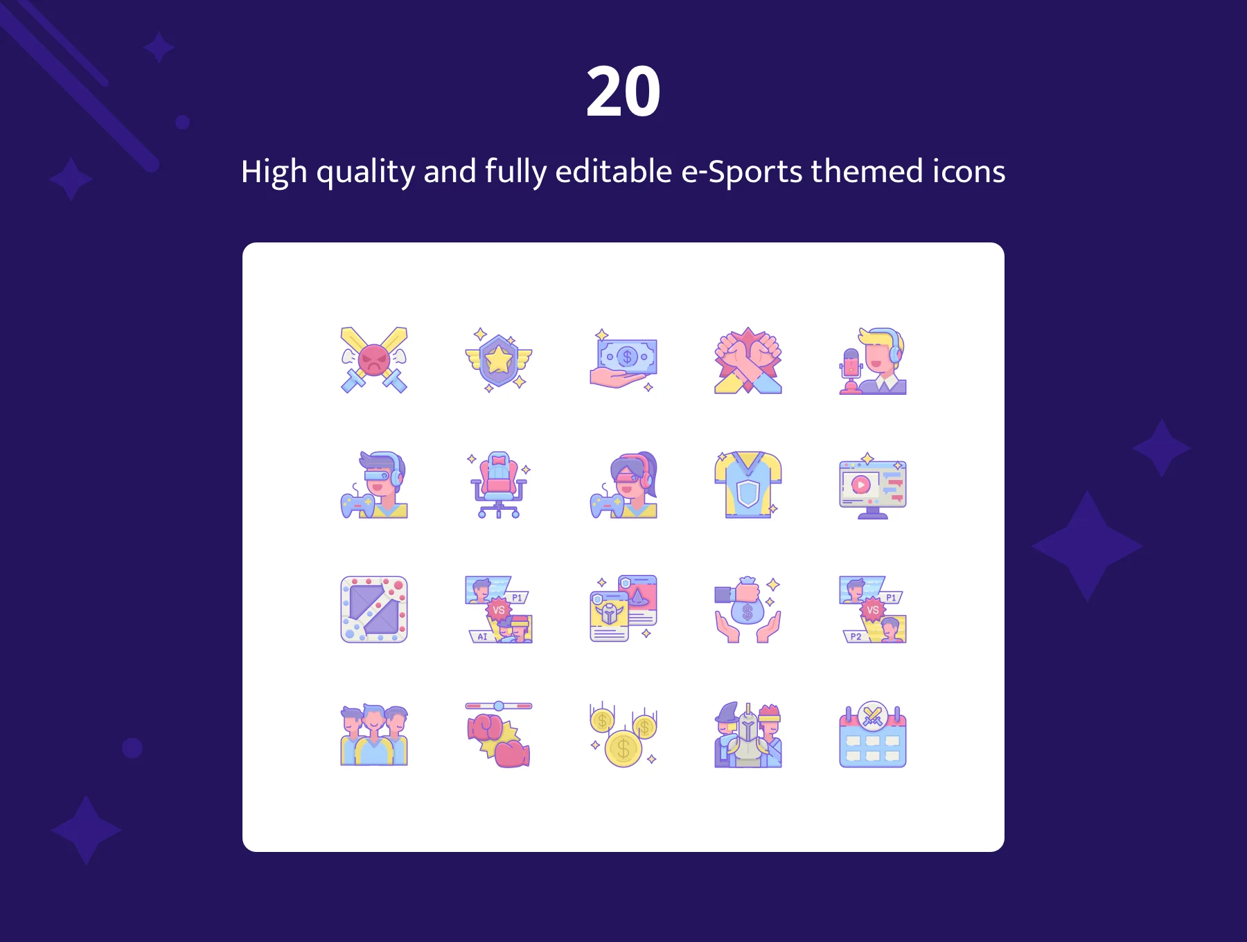 Amethyst - Esports Sketch Template 5