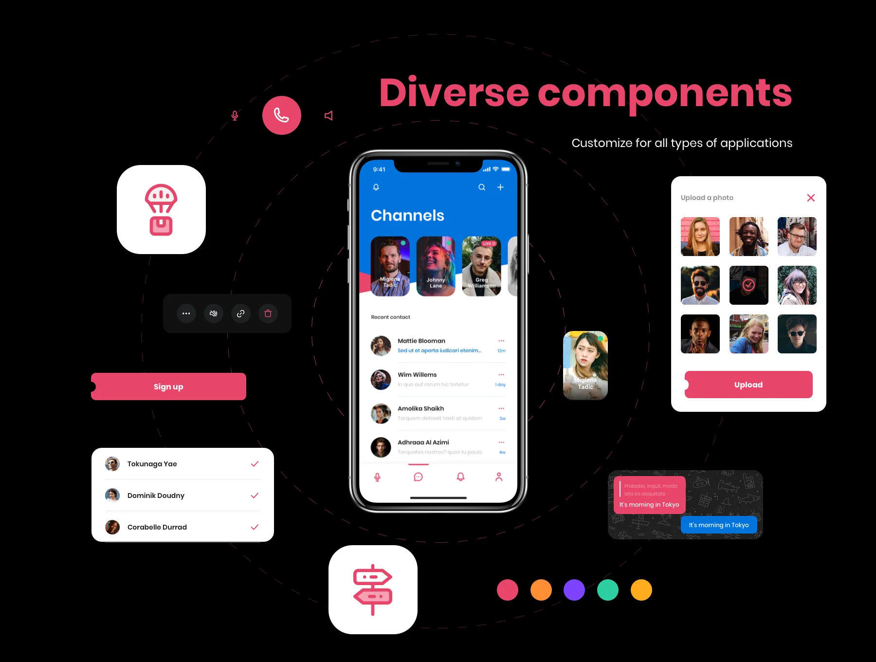 Amia - Messaging App UI Kit 6