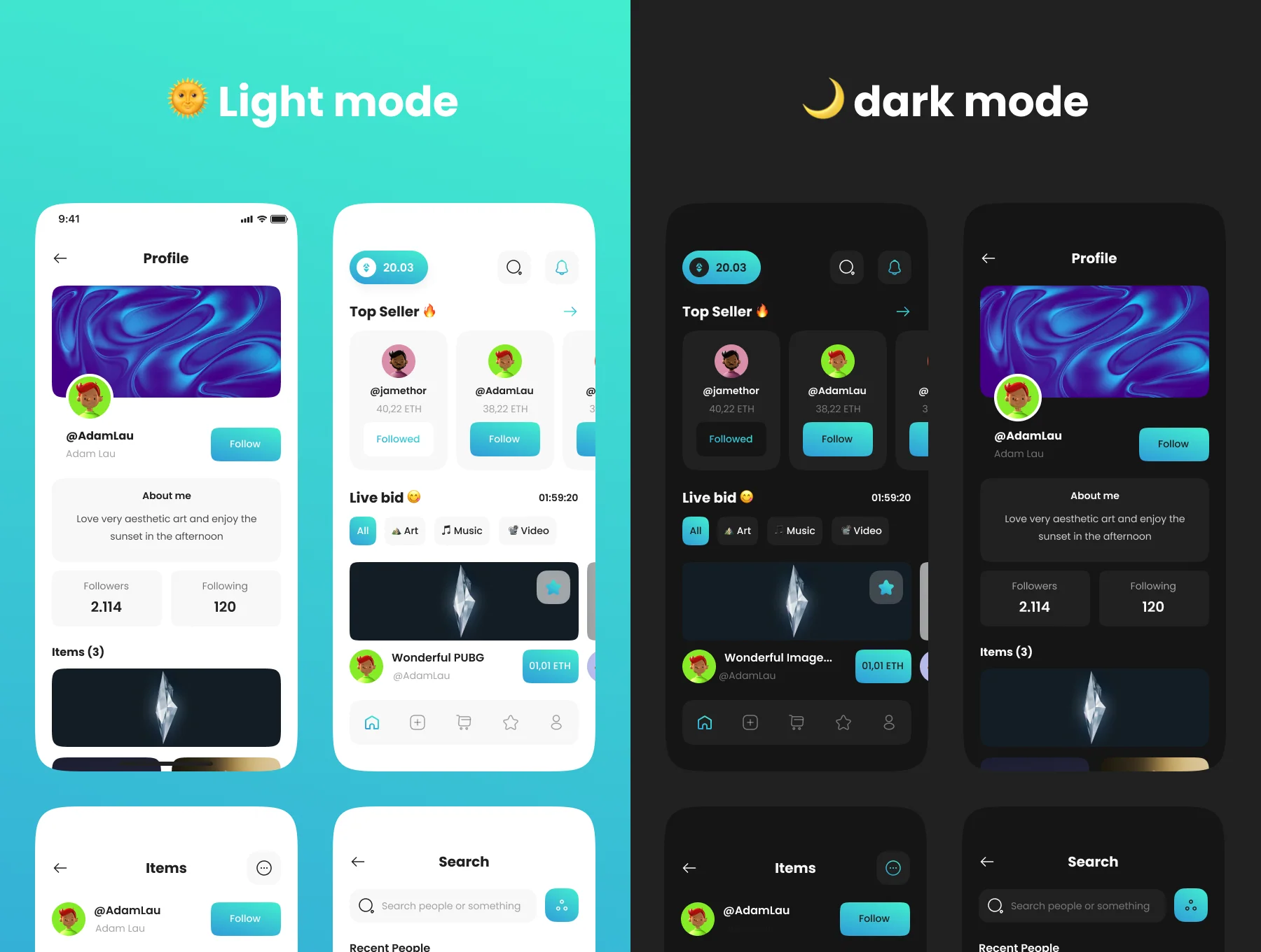 Amigos - NFT UI Kits for mobile 2