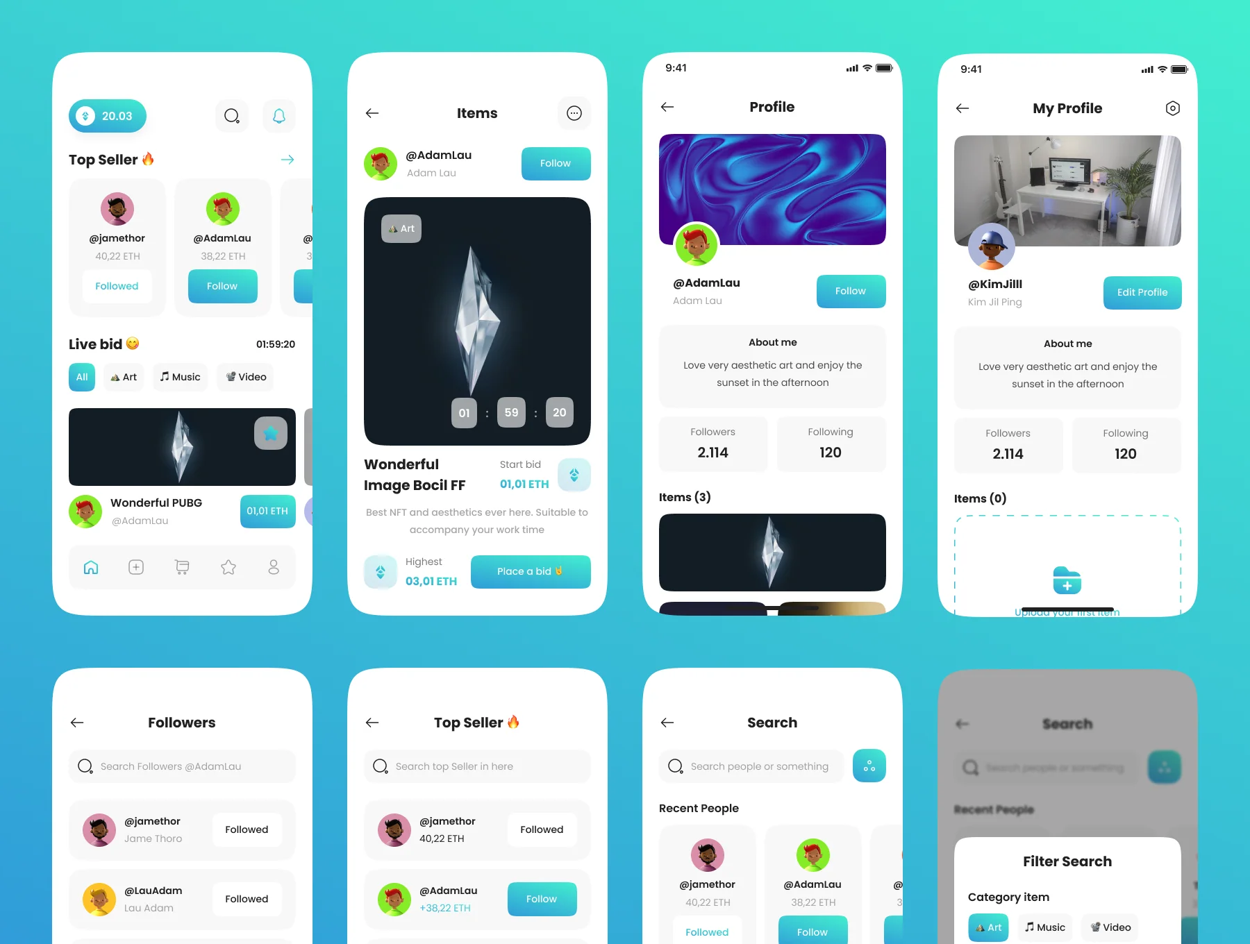 Amigos - NFT UI Kits for mobile 3