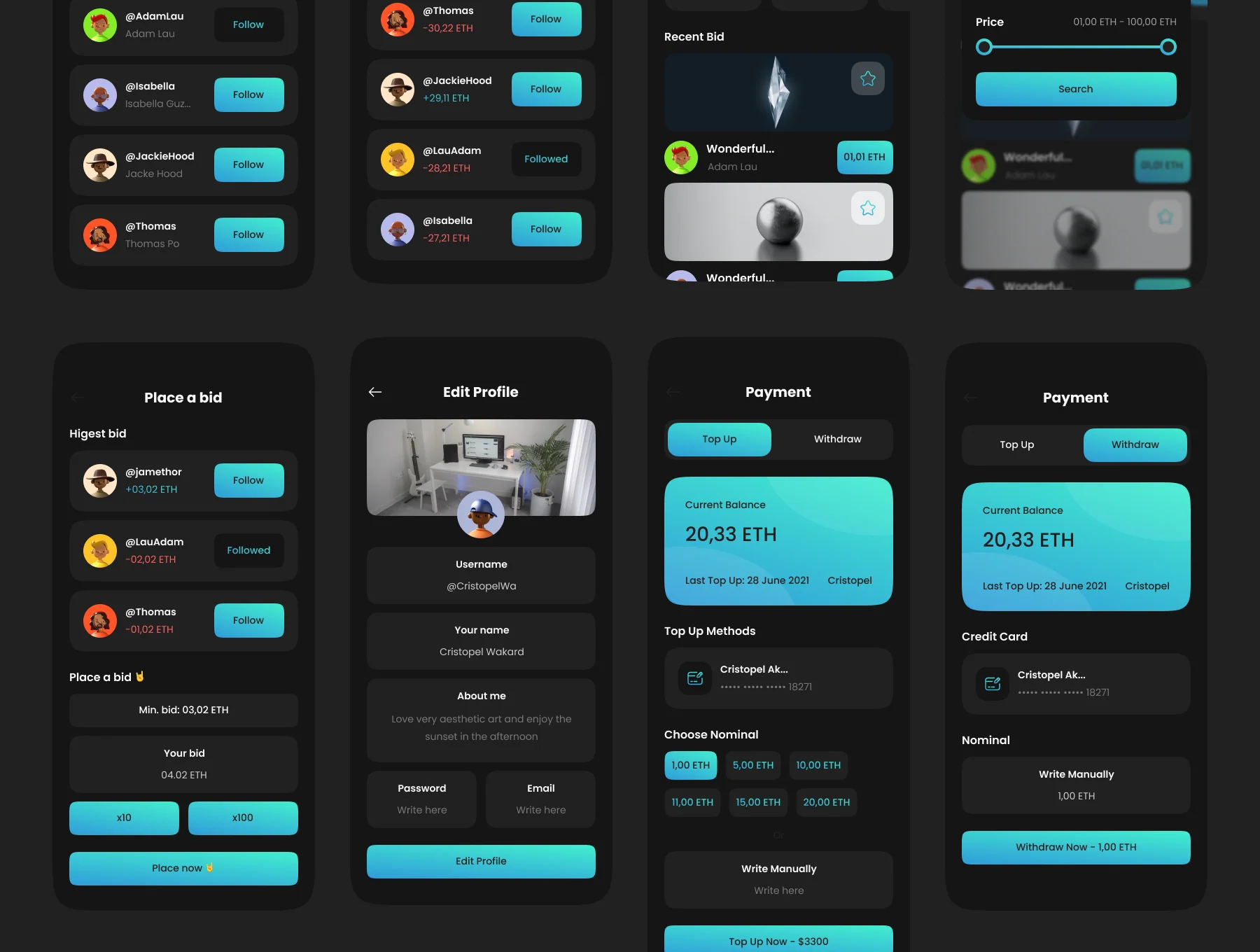 Amigos - NFT UI Kits for mobile 5