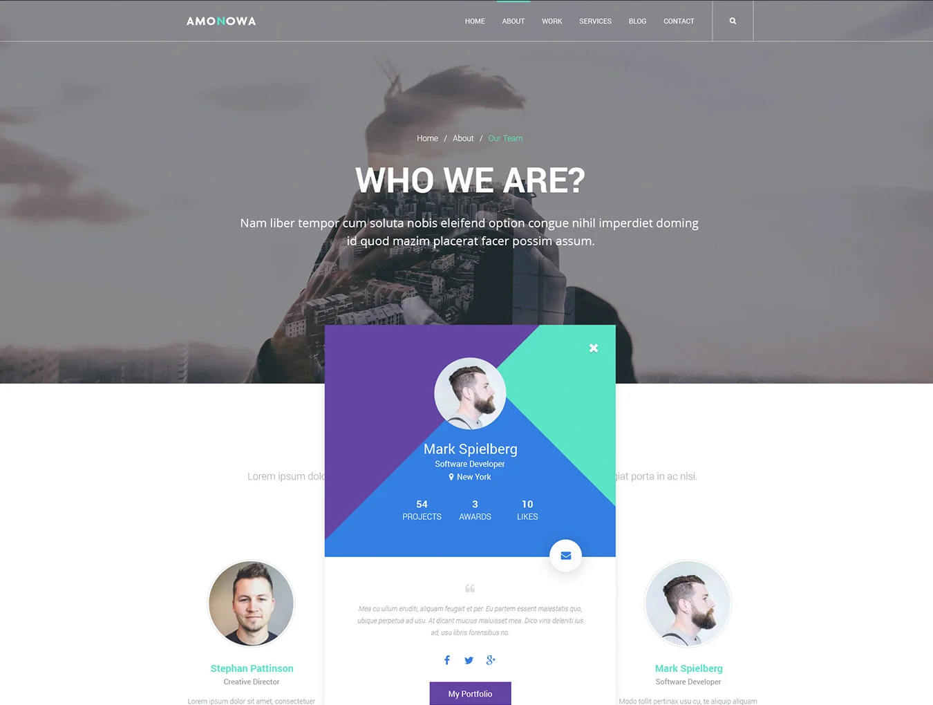 Amonowa PSD Template 6