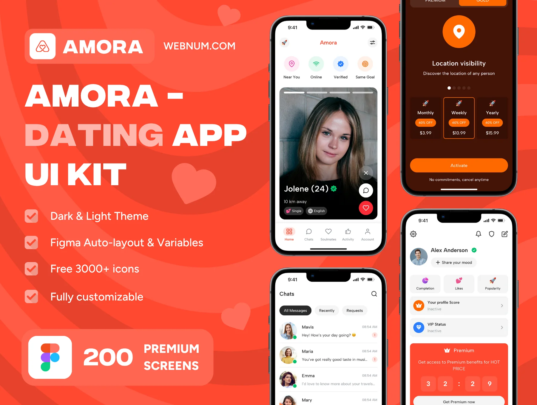 Amora - Dating App UI Kit