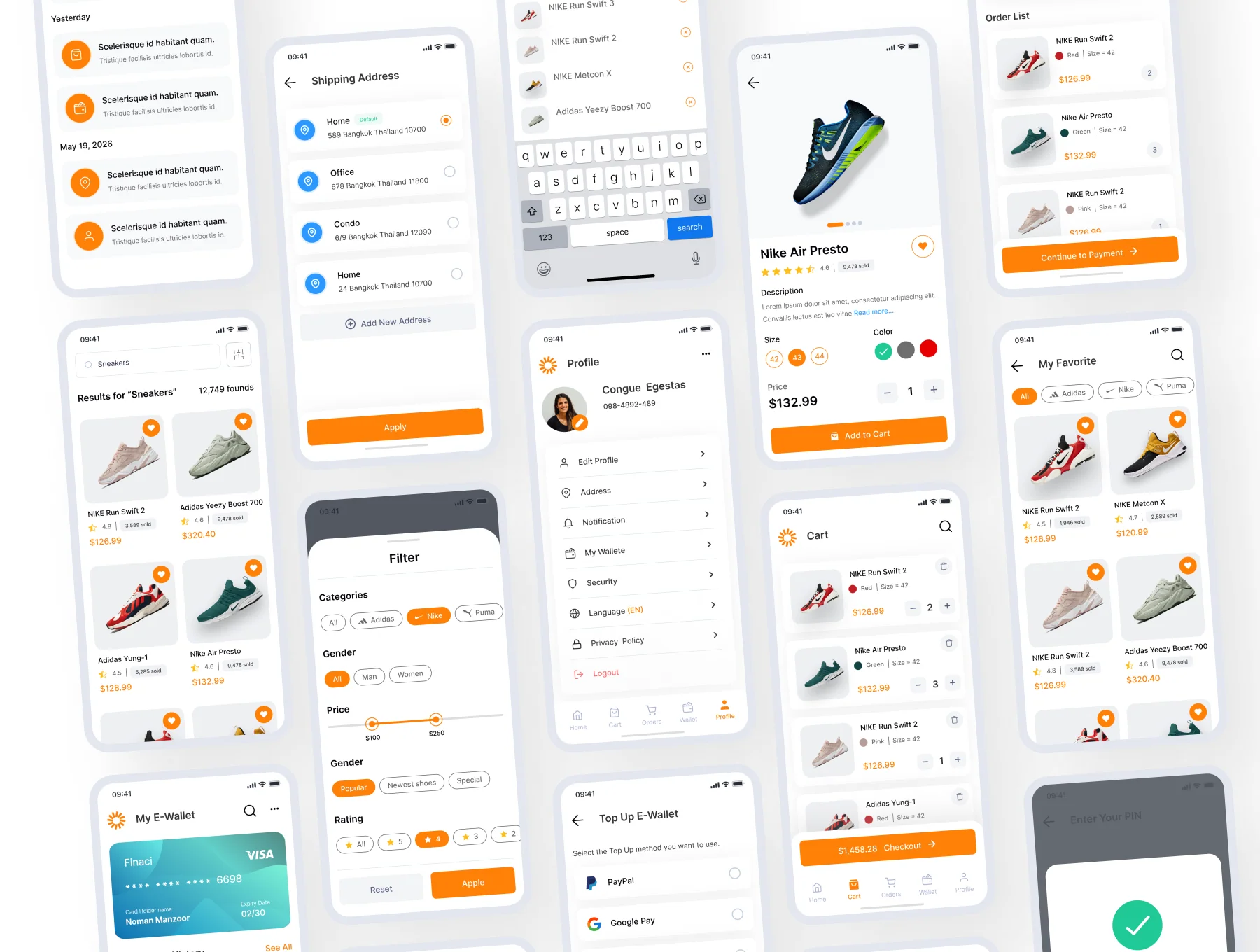AN.Shoes E-commerce Mobile App UI KIT 2