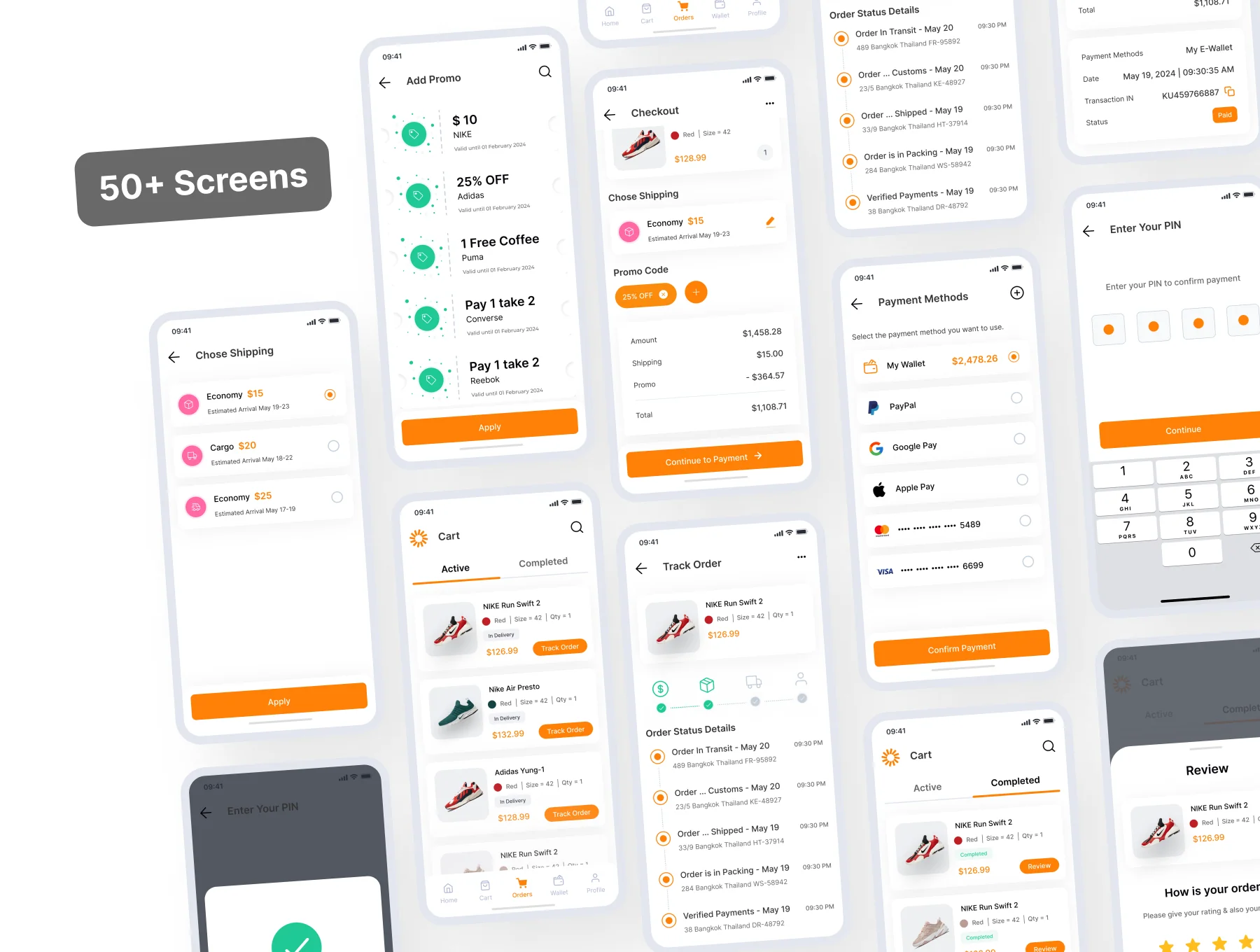 AN.Shoes E-commerce Mobile App UI KIT 3