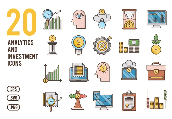 Analytics & Investment icons