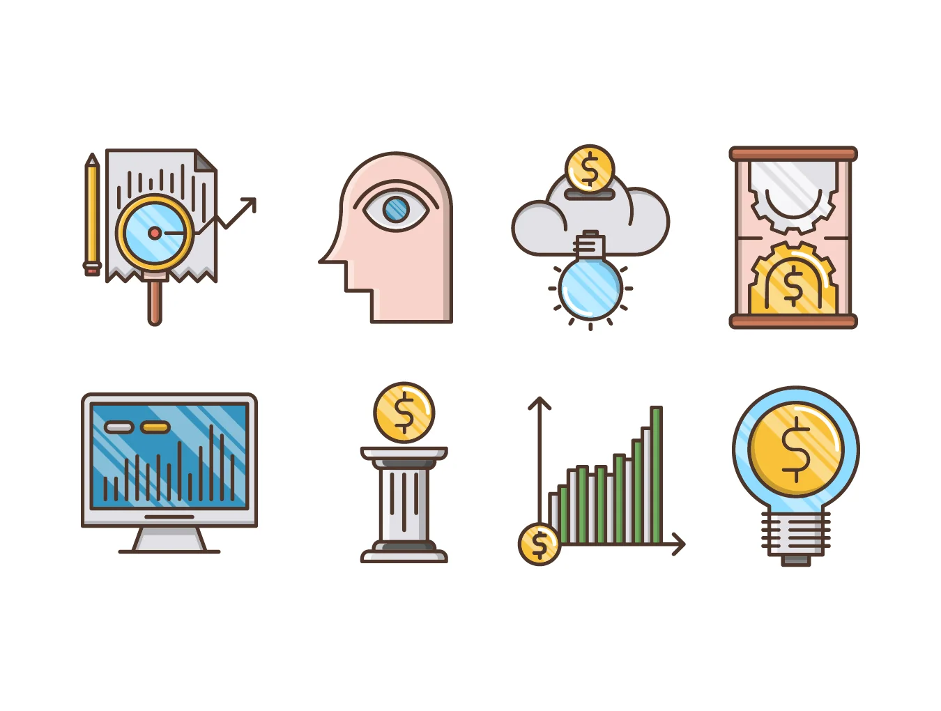 Analytics & Investment icons 4