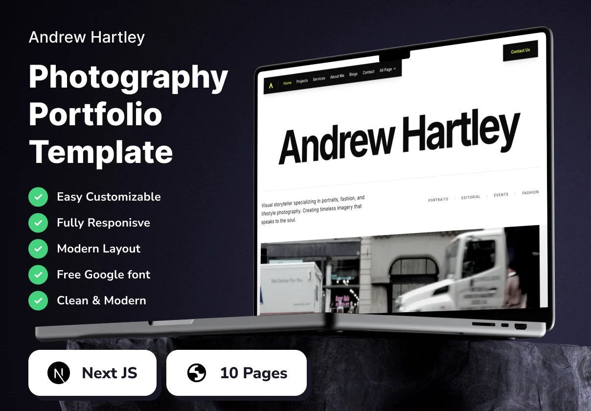 Andrew Hartley - Photography Portfolio Template