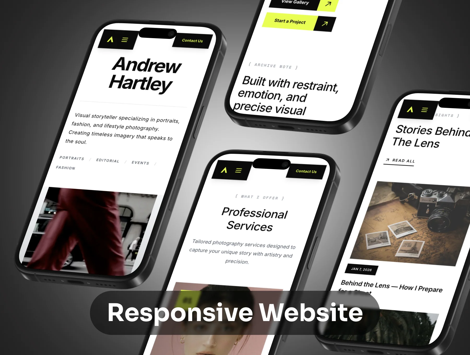 Andrew Hartley - Photography Portfolio Template 3