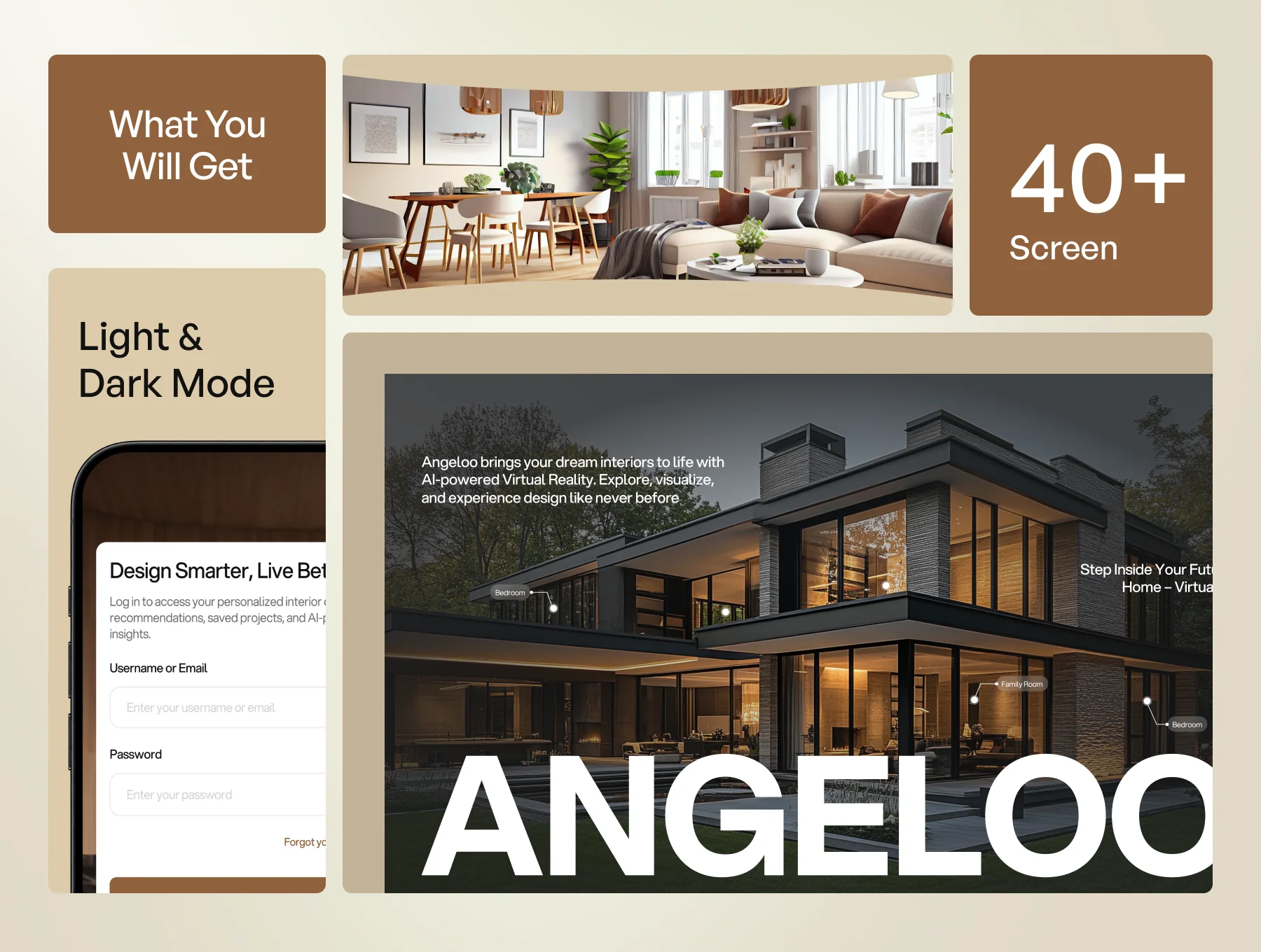 Angeloo - AI Virtual Interior Designer Website UI KIT 2