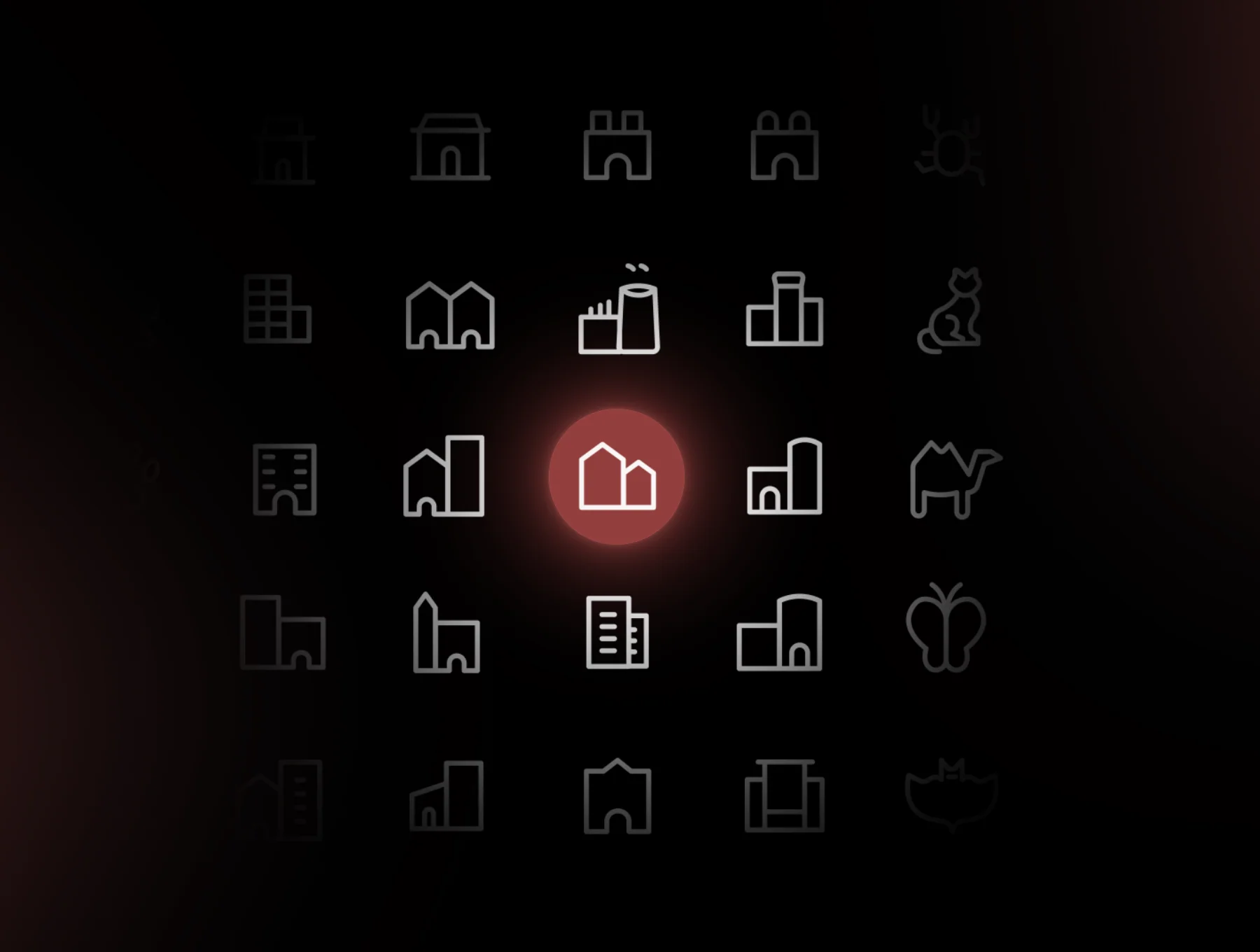 Animal & Building Animated icons 2