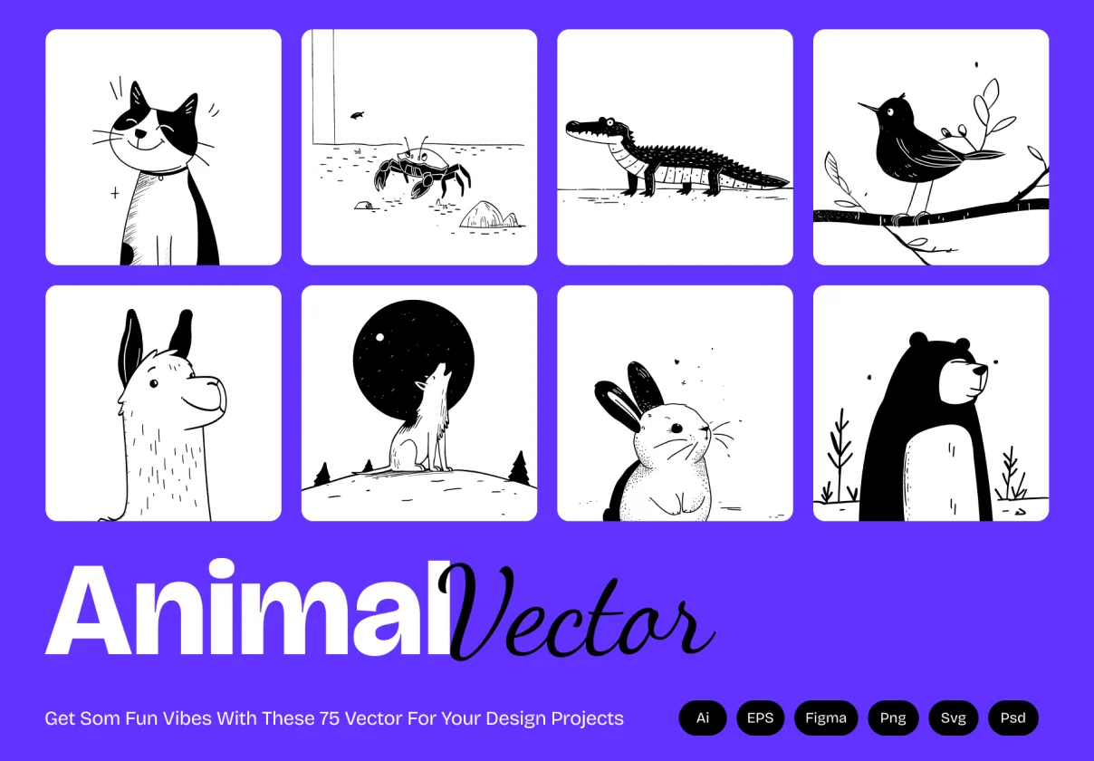 Animal Vector Art Bundle