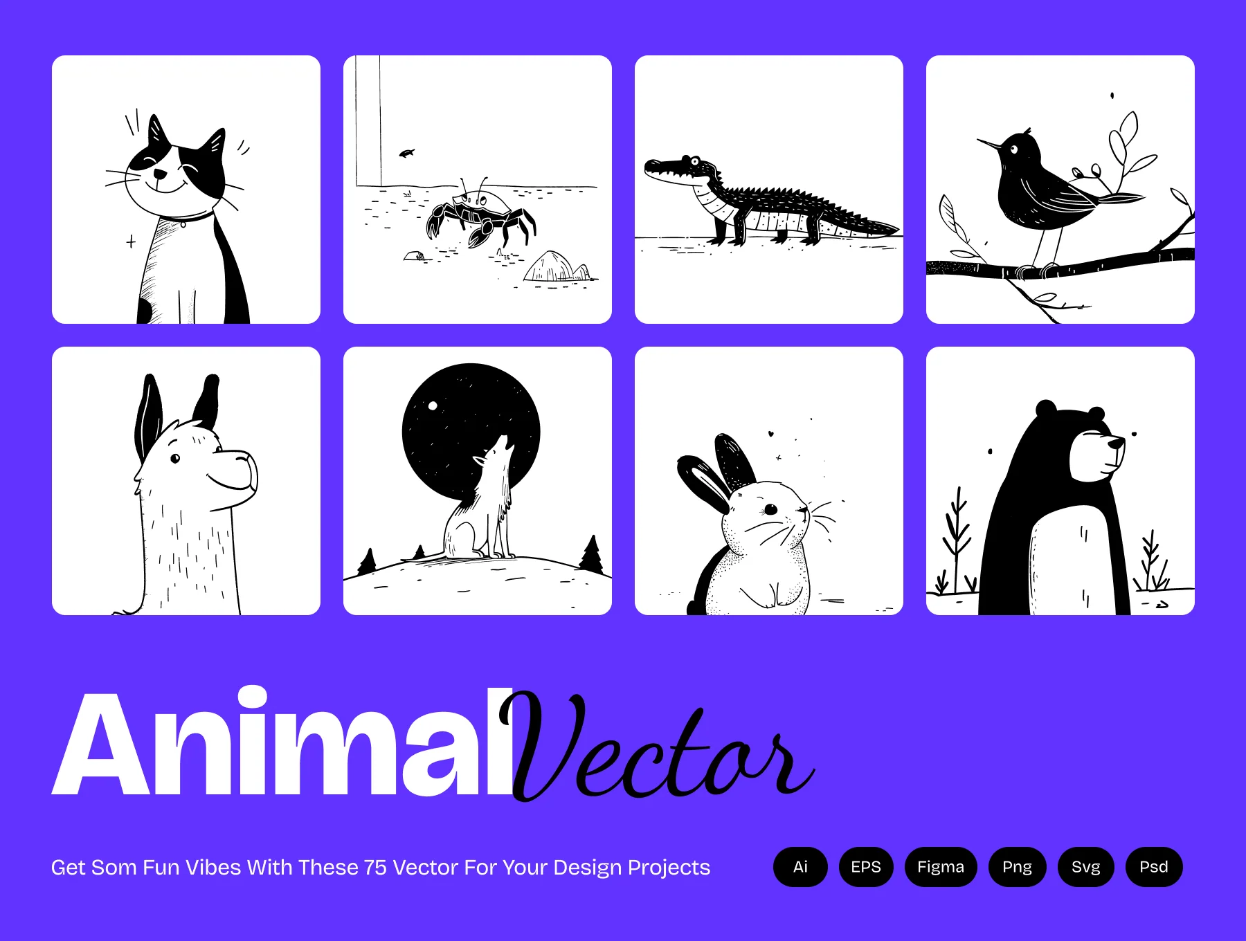 Animal Vector Art Bundle
