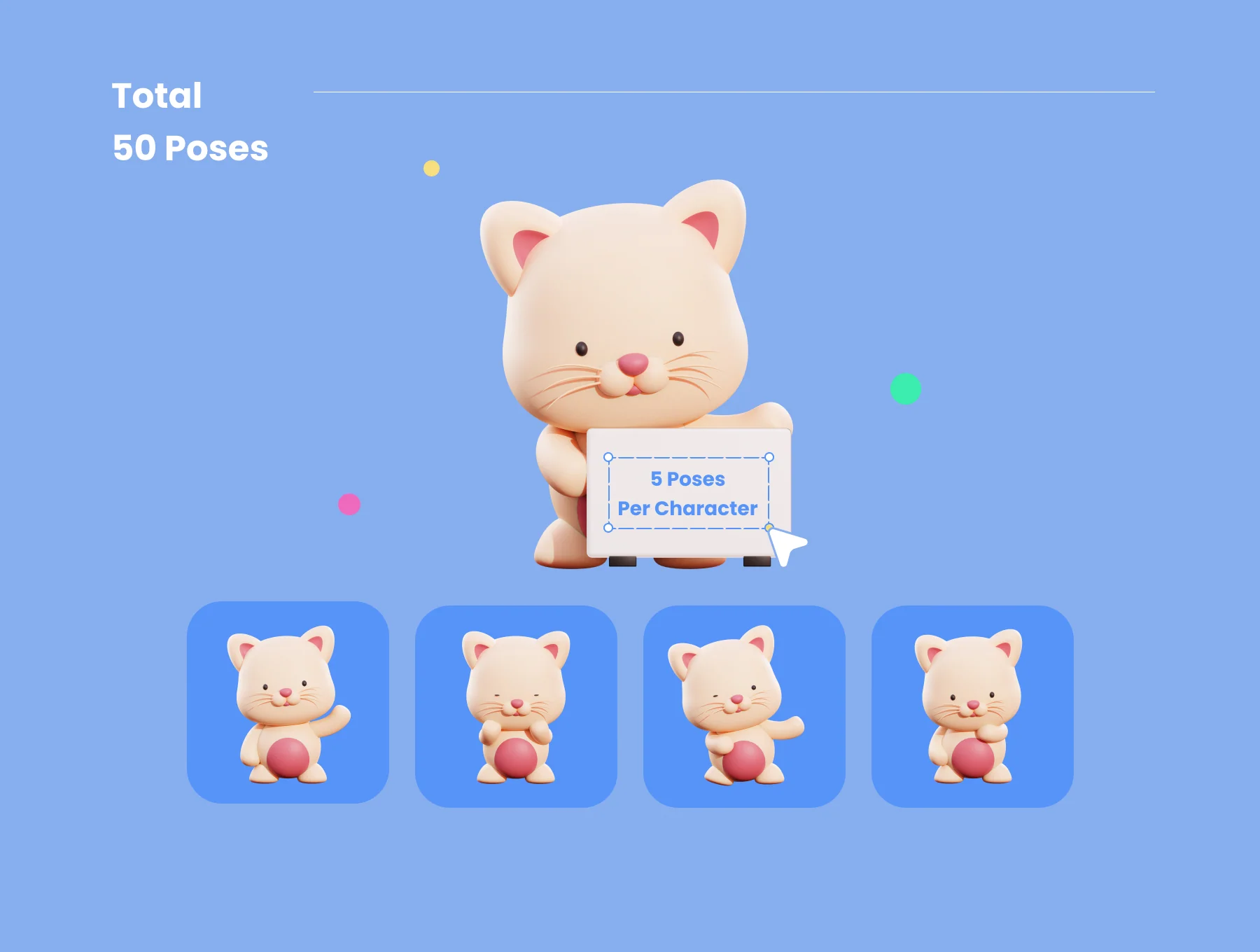 Animalls - 3D Cute Illustration Pack 3