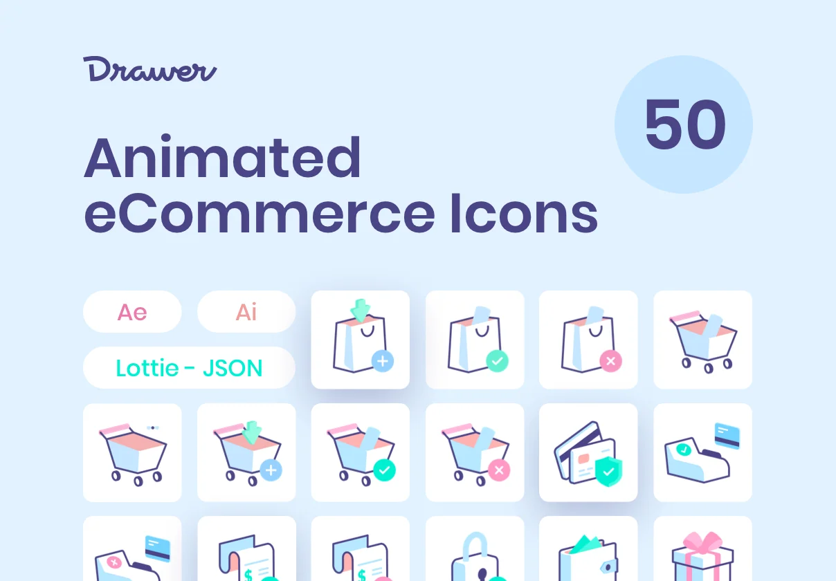 Animated eCommerce Icons