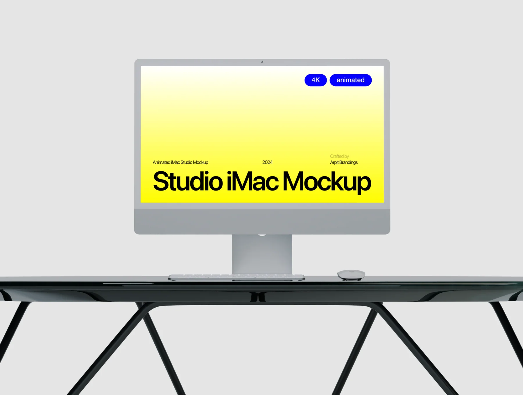 Animated iMac Studio Mockup