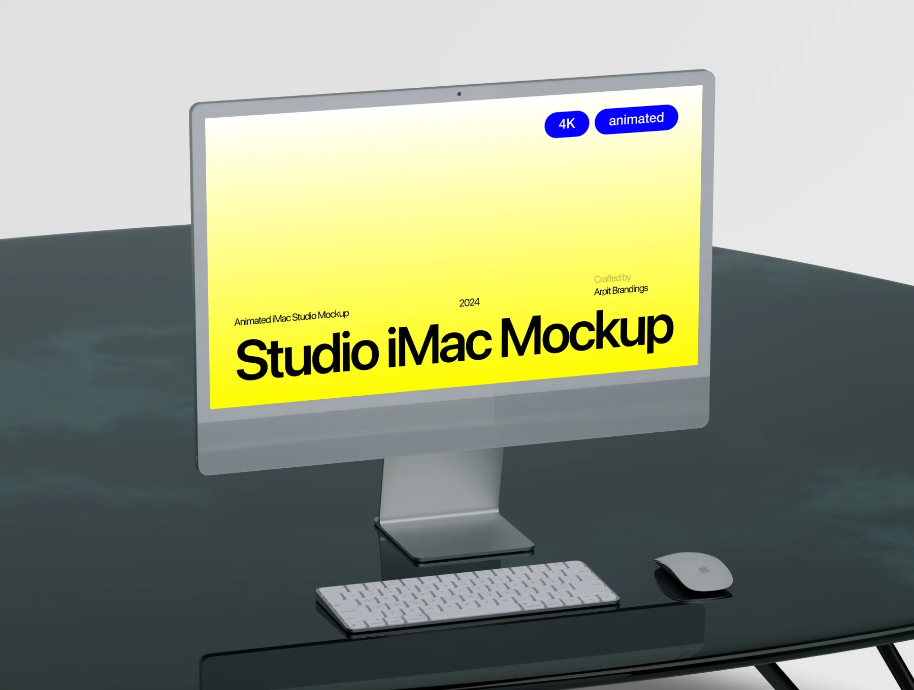 Animated iMac Studio Mockup 2