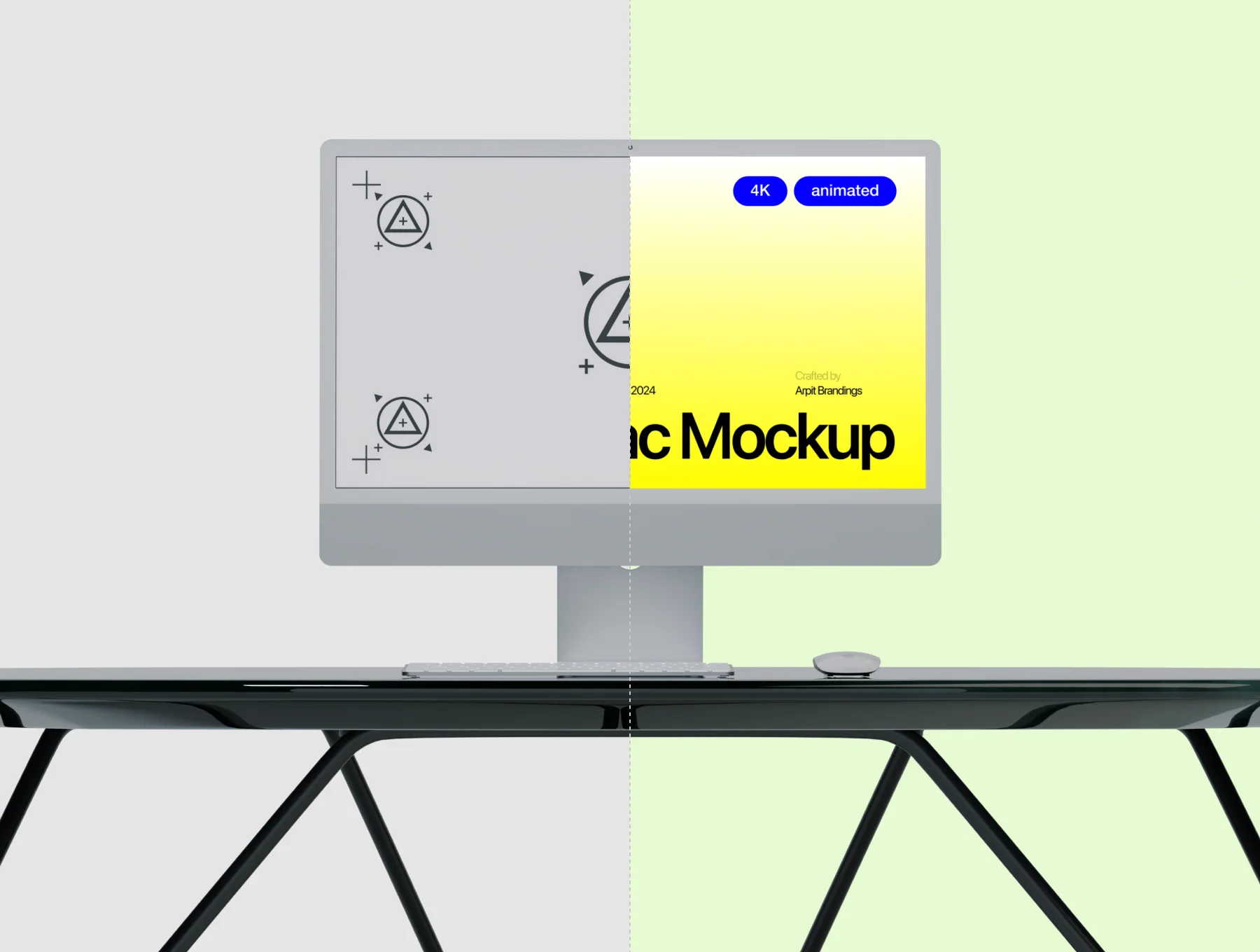 Animated iMac Studio Mockup 4