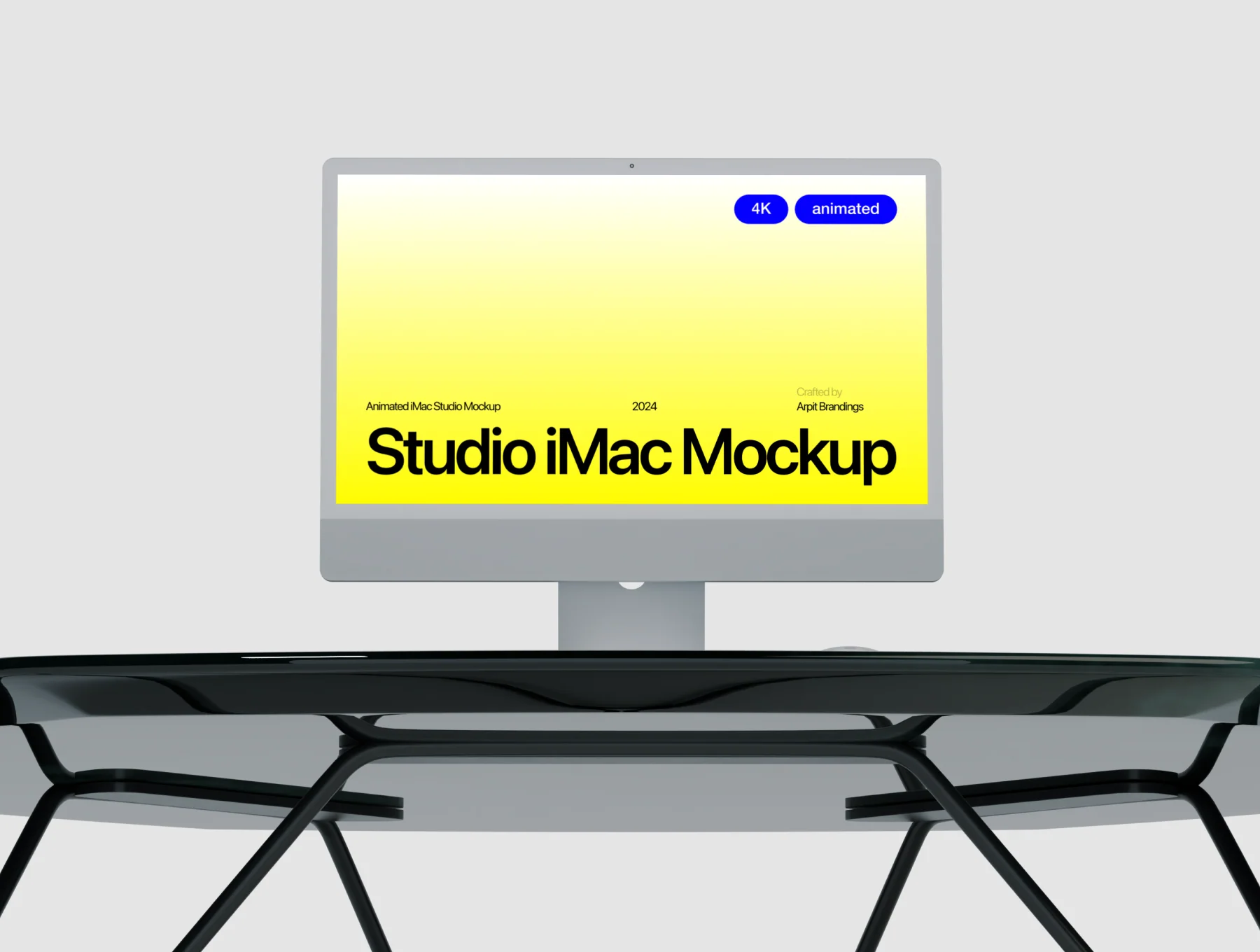 Animated iMac Studio Mockup 5