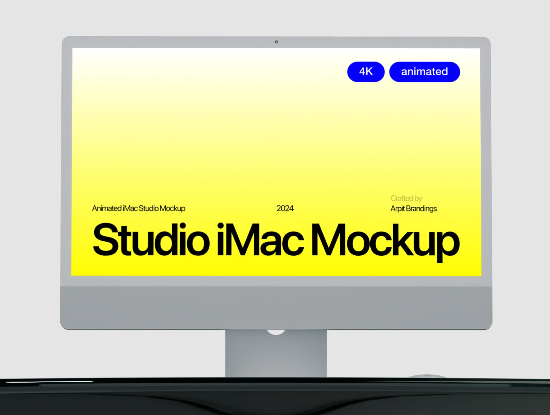 Animated iMac Studio Mockup 6