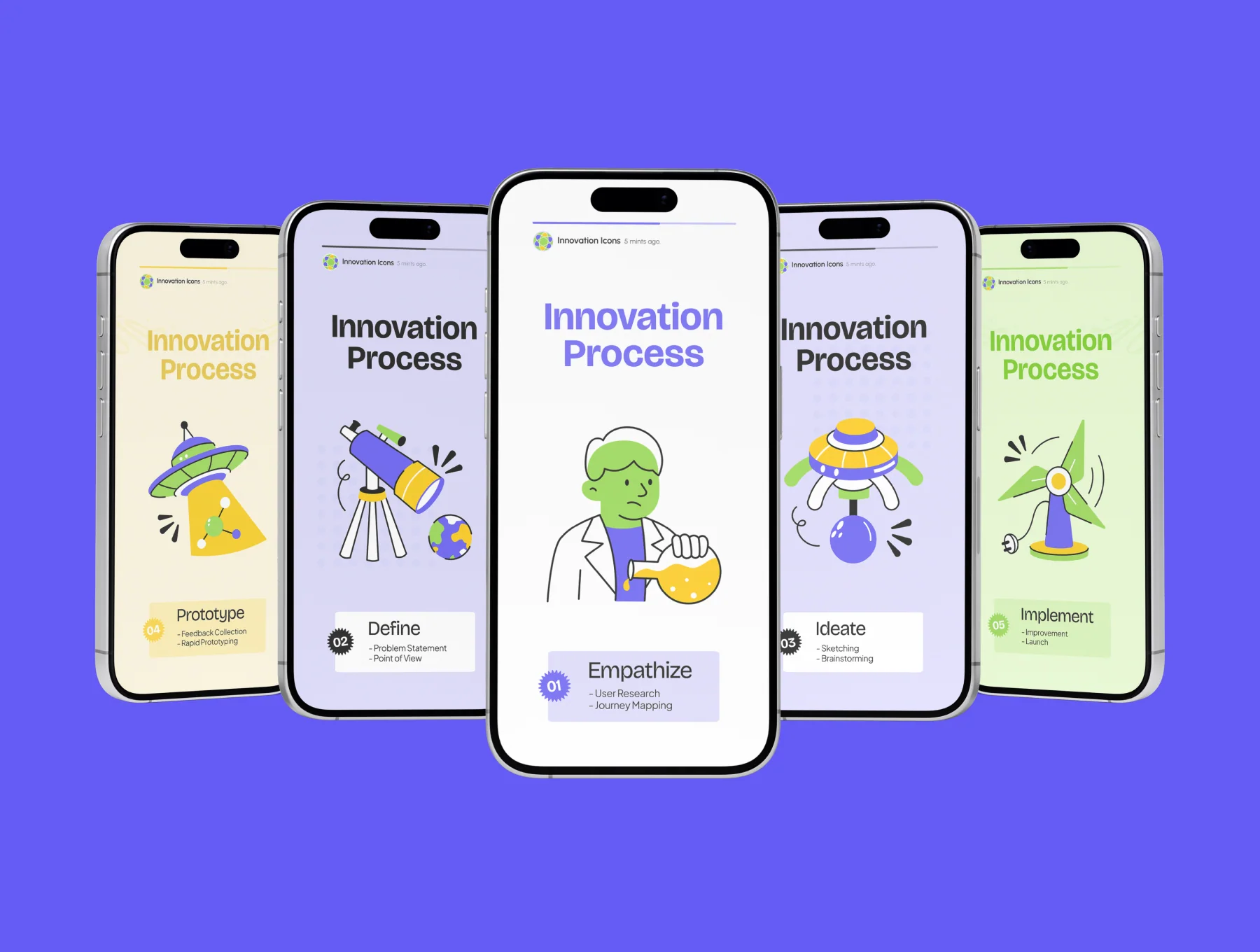 Animated Innovation Icons Bundle 6