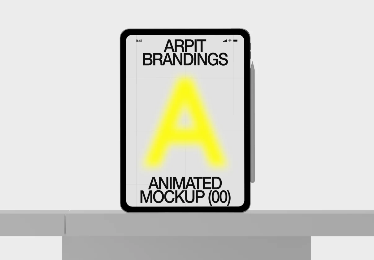 Animated iPad Pro M4 Mockup | 02
