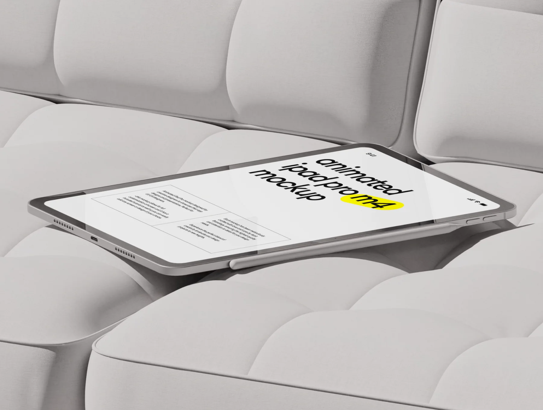 Animated iPad Pro M4 Mockup 5