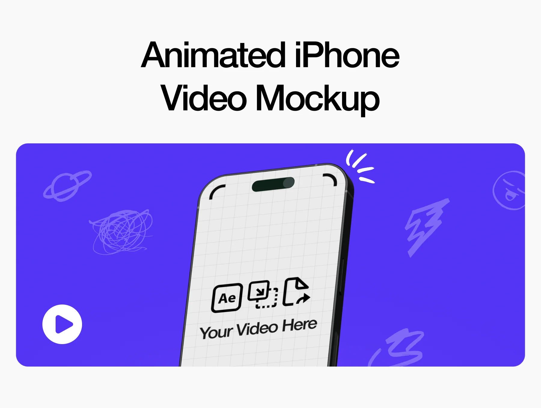 Animated iPhone Video Mockup