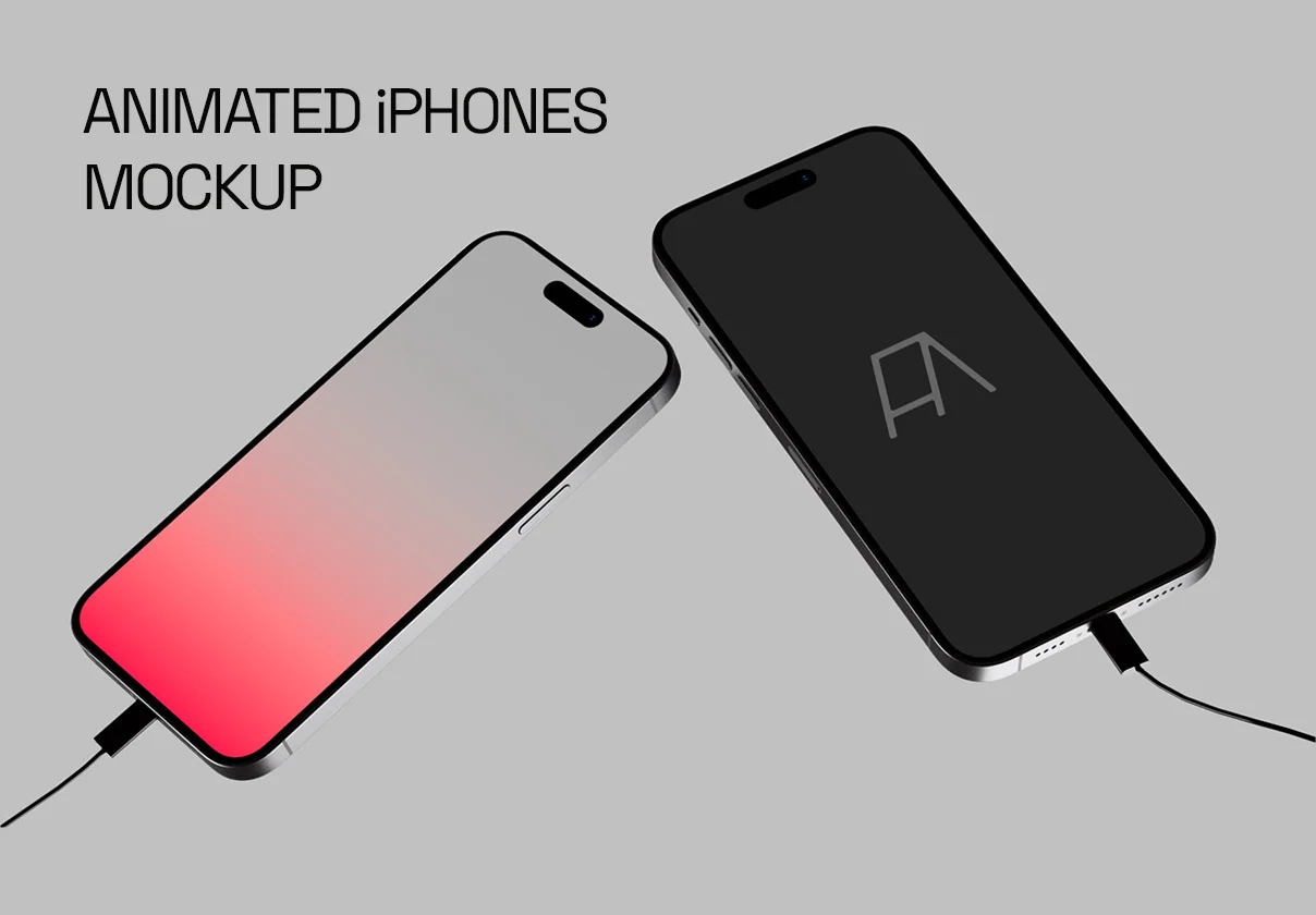Animated iPhones Mockup