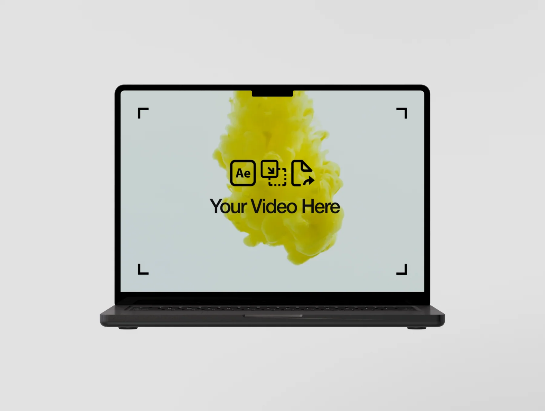 Animated Macbook Loop Video Mockup