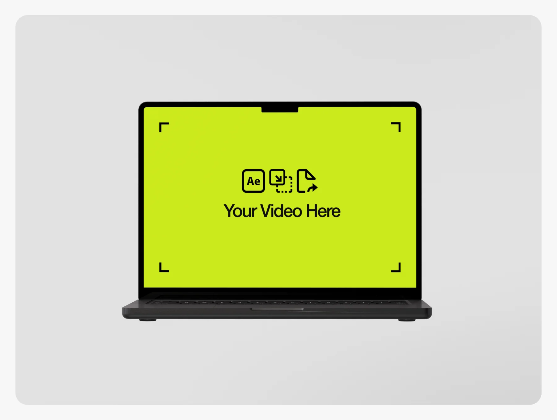 Animated Macbook Loop Video Mockup 2