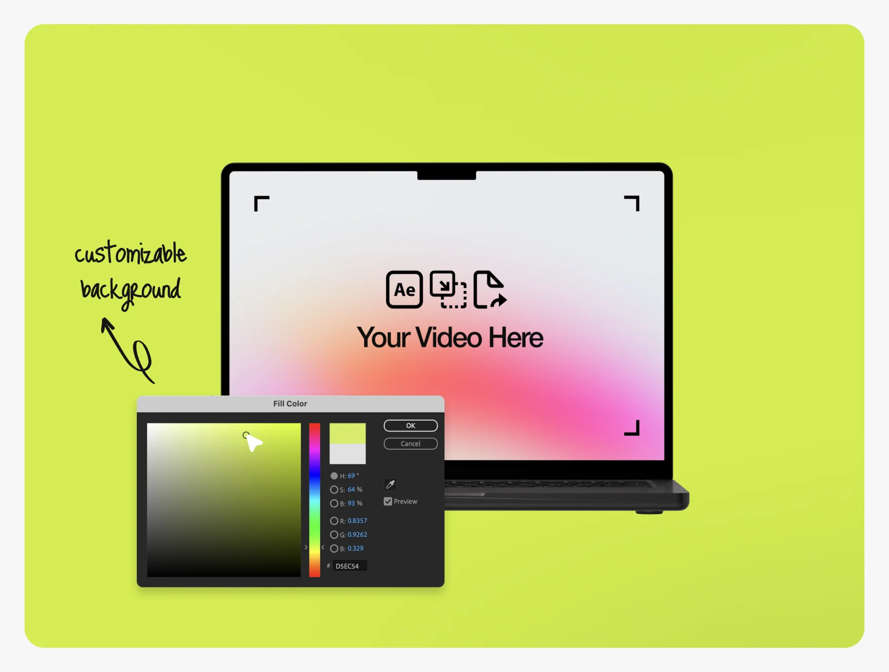 Animated Macbook Loop Video Mockup 3