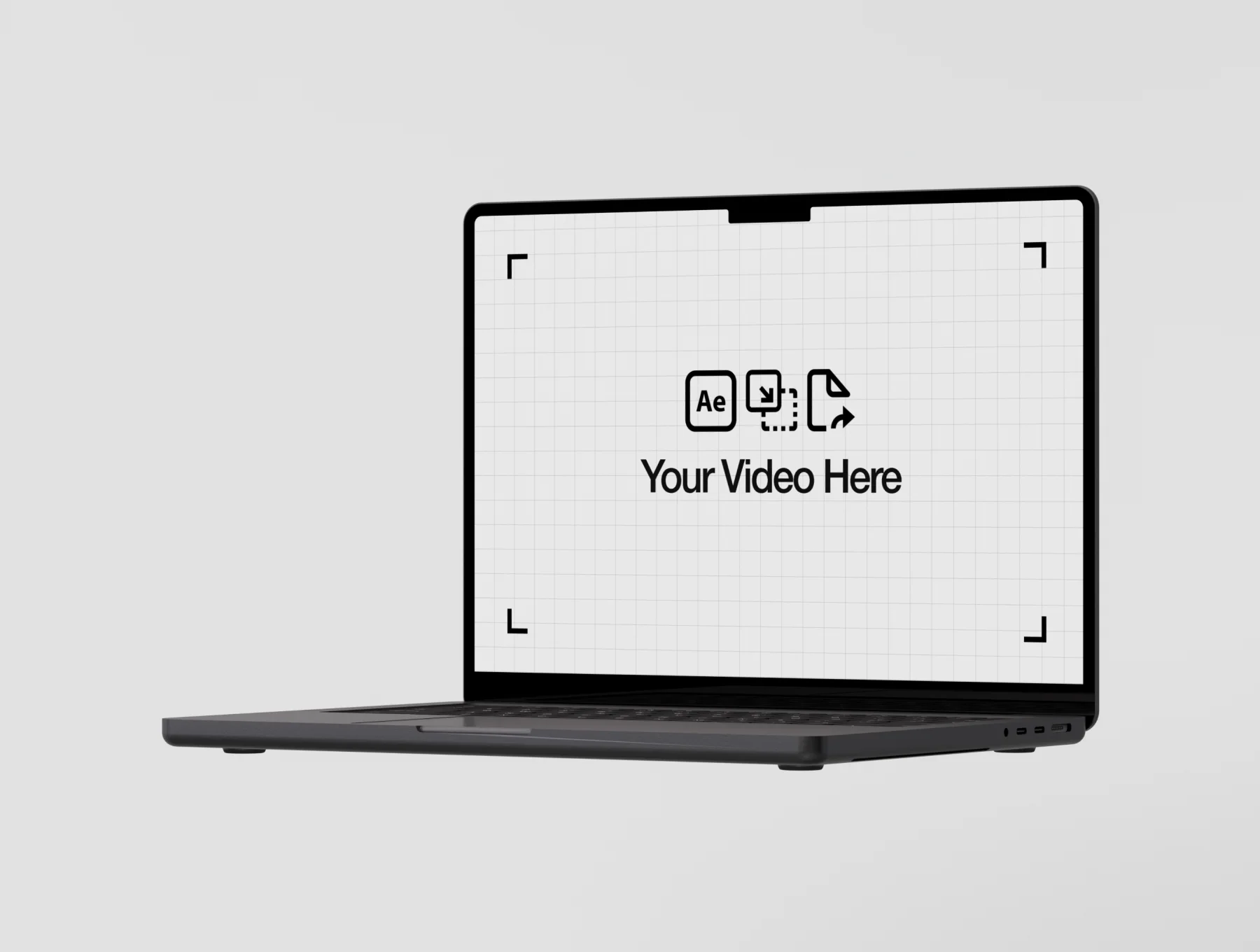 Animated Macbook Loop Video Mockup 4
