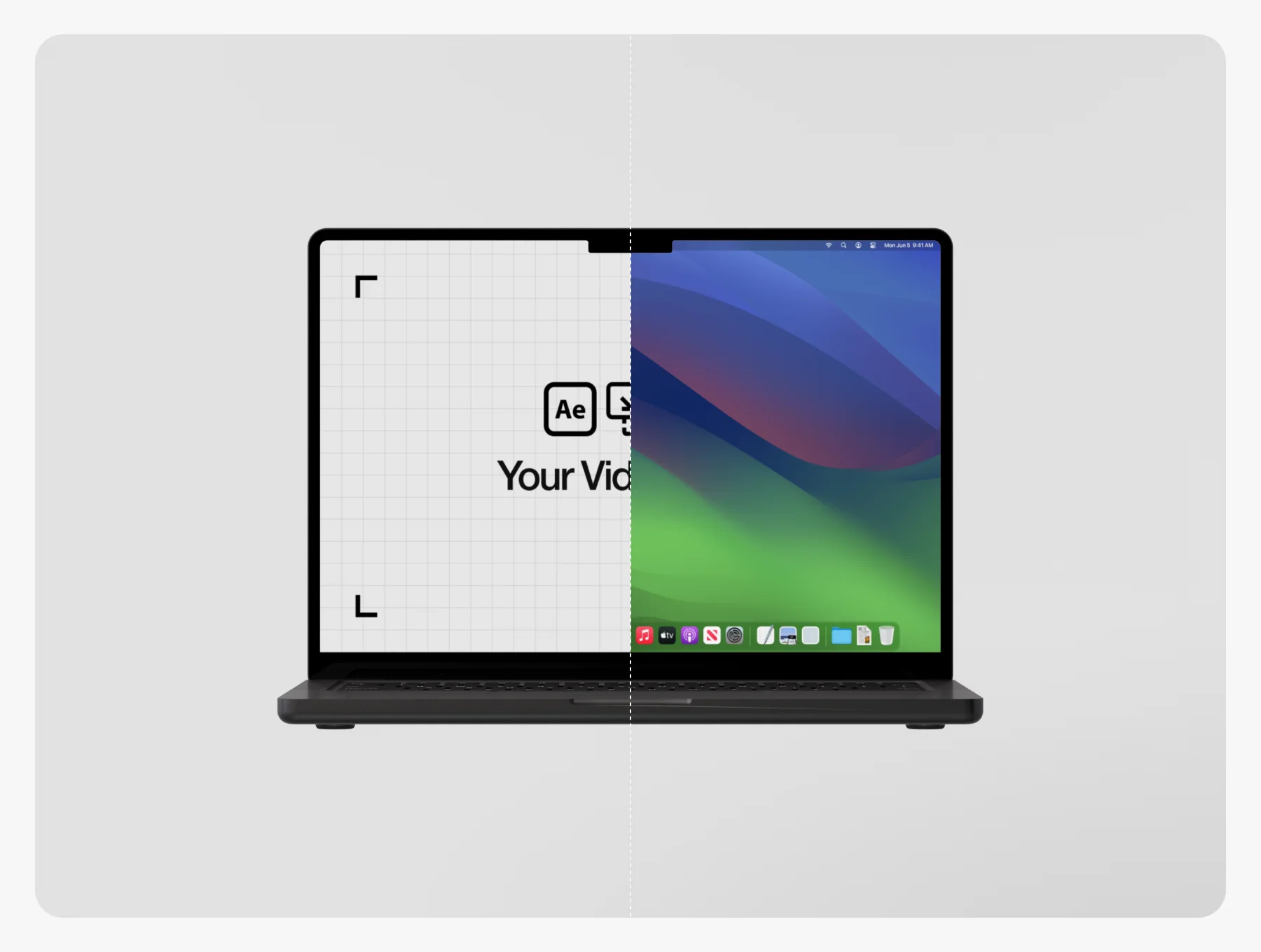 Animated Macbook Loop Video Mockup 5