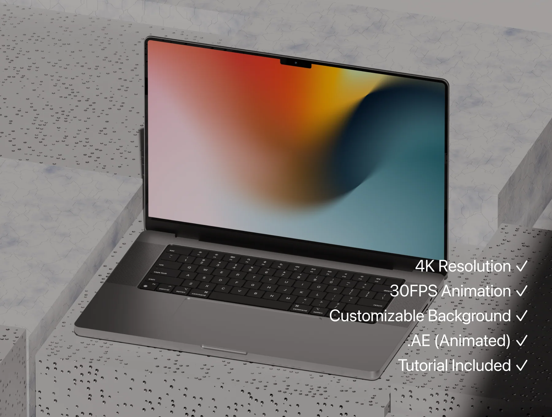 Animated Macbook Pro Mockup | 05 5