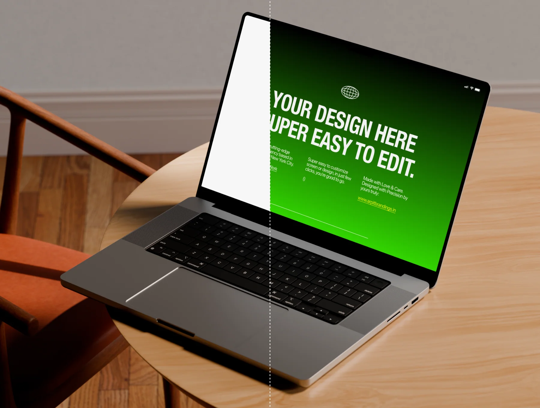 Animated Macbook Pro Mockup | 10 5