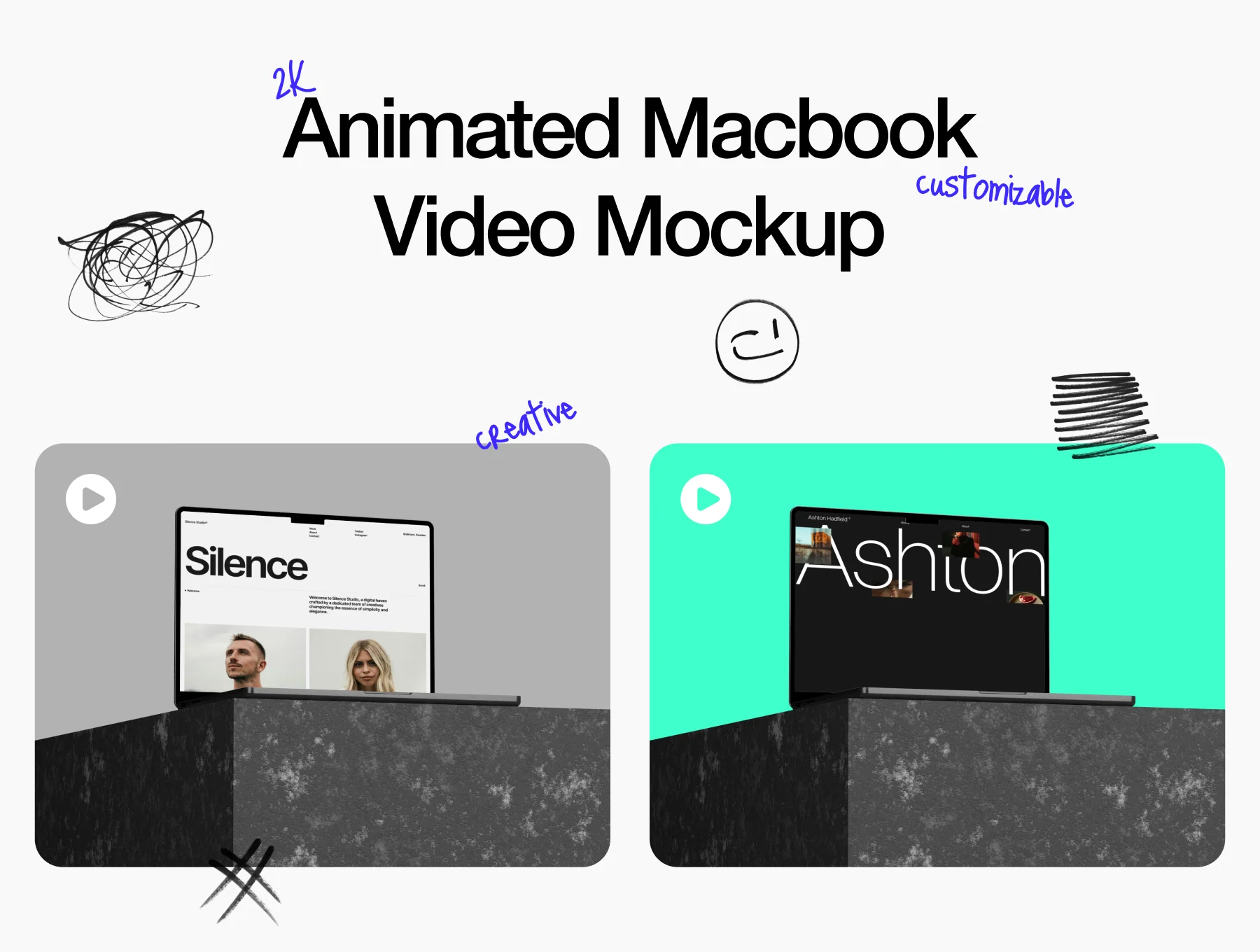 Animated Macbook Video Mockup