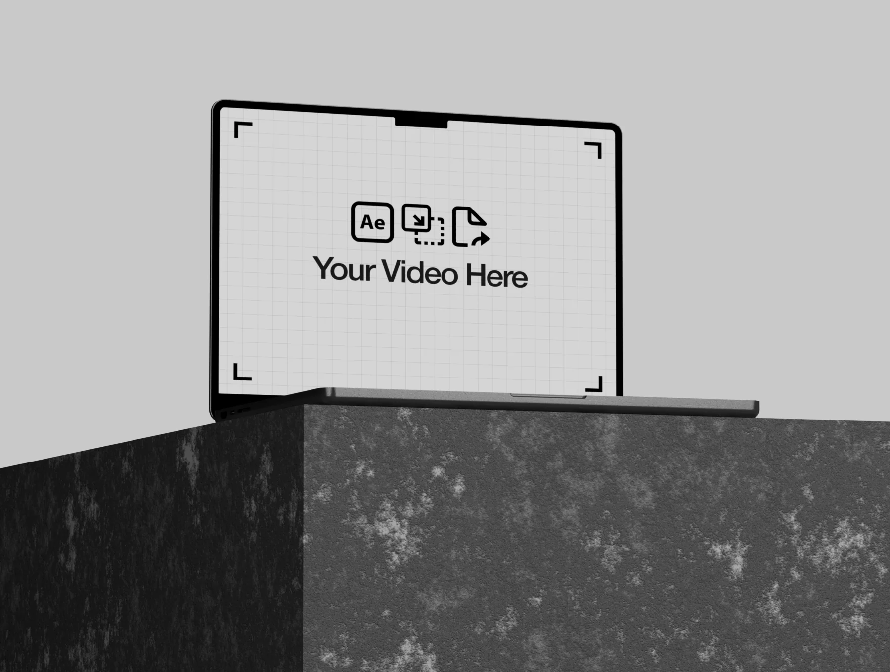 Animated Macbook Video Mockup 2