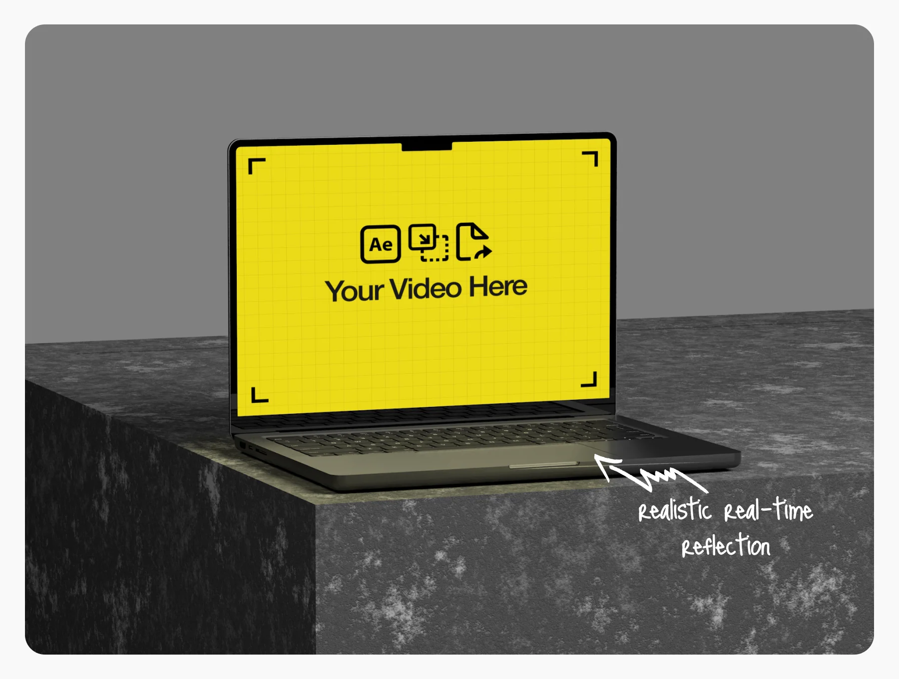 Animated Macbook Video Mockup 4