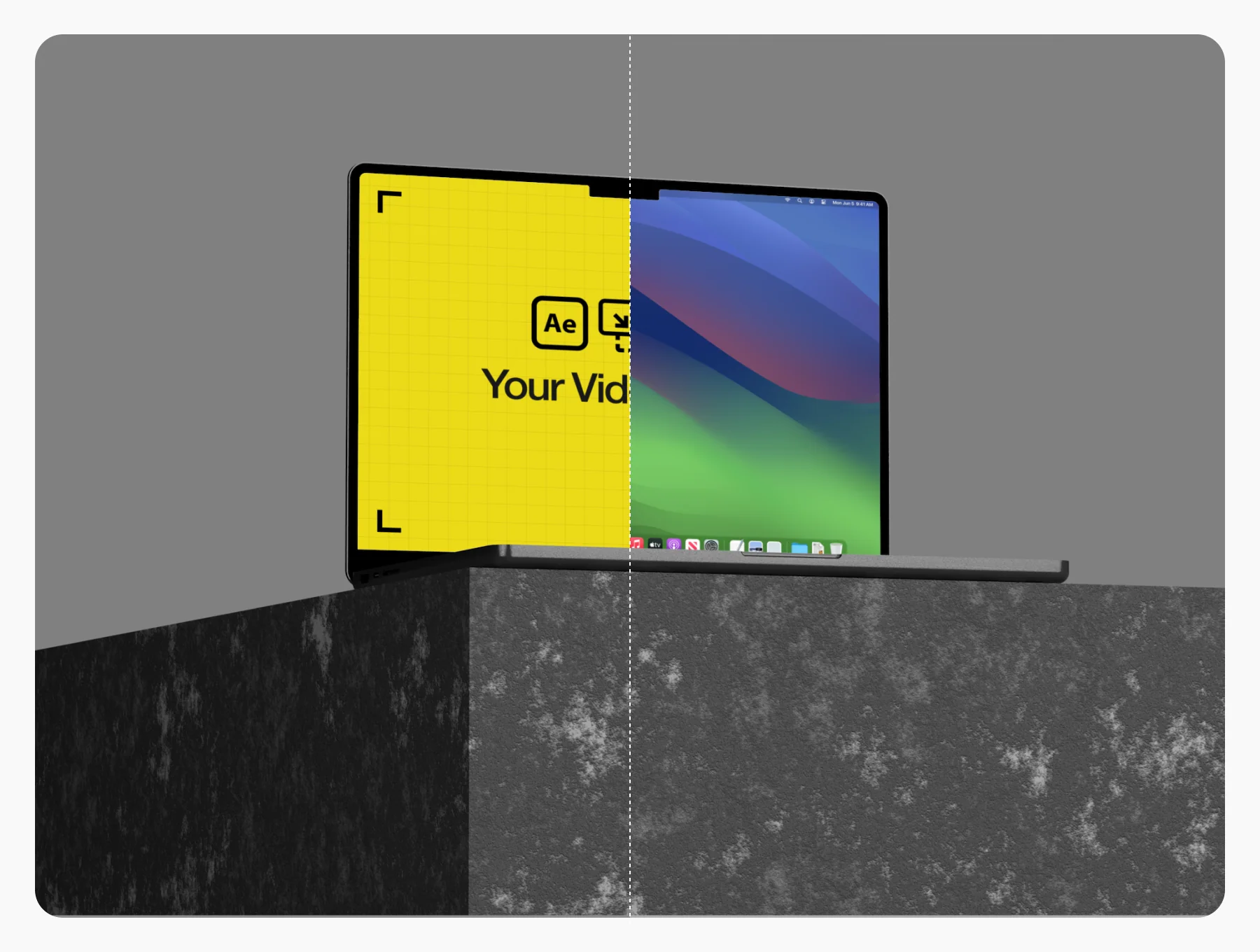 Animated Macbook Video Mockup 5