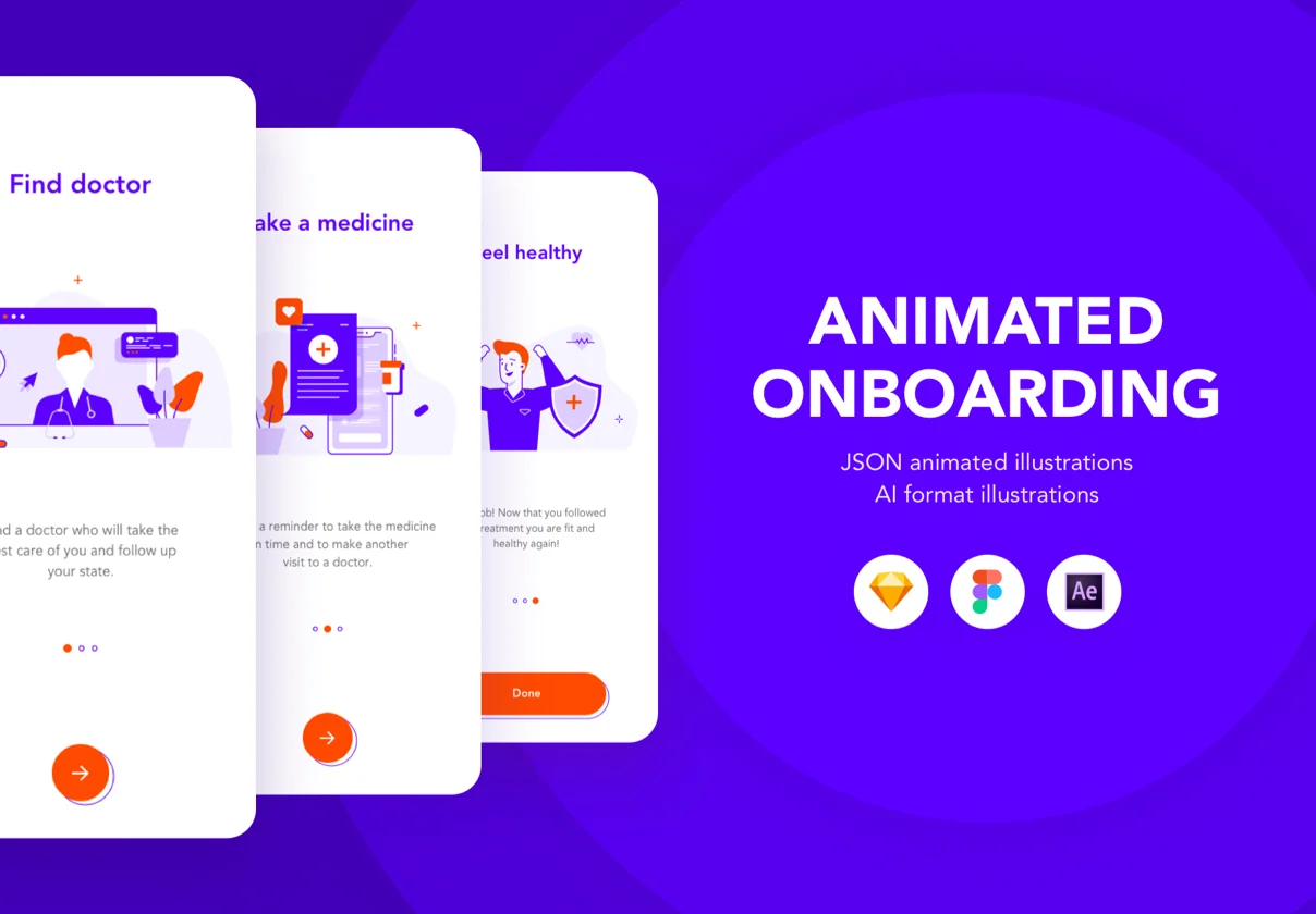 Animated Medicine onboarding