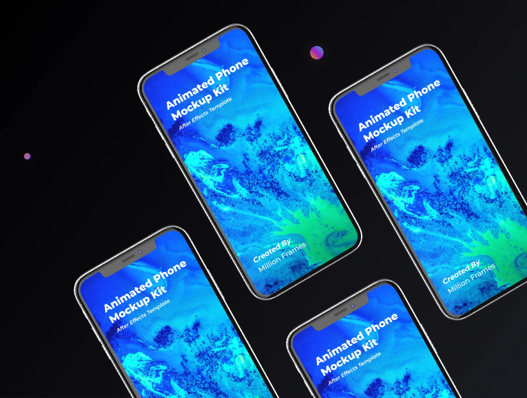 Animated Phone Mockup Kit 8