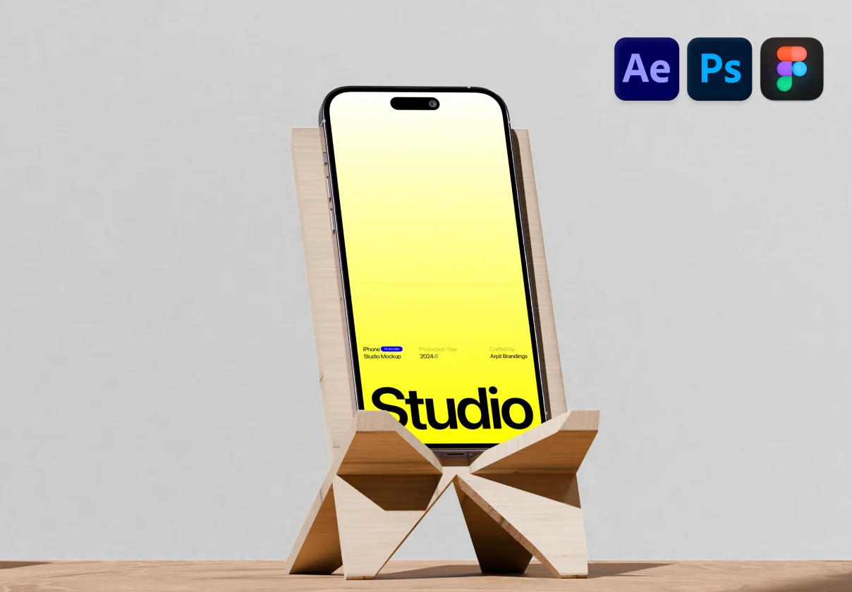 Animated Studio iPhone Mockup