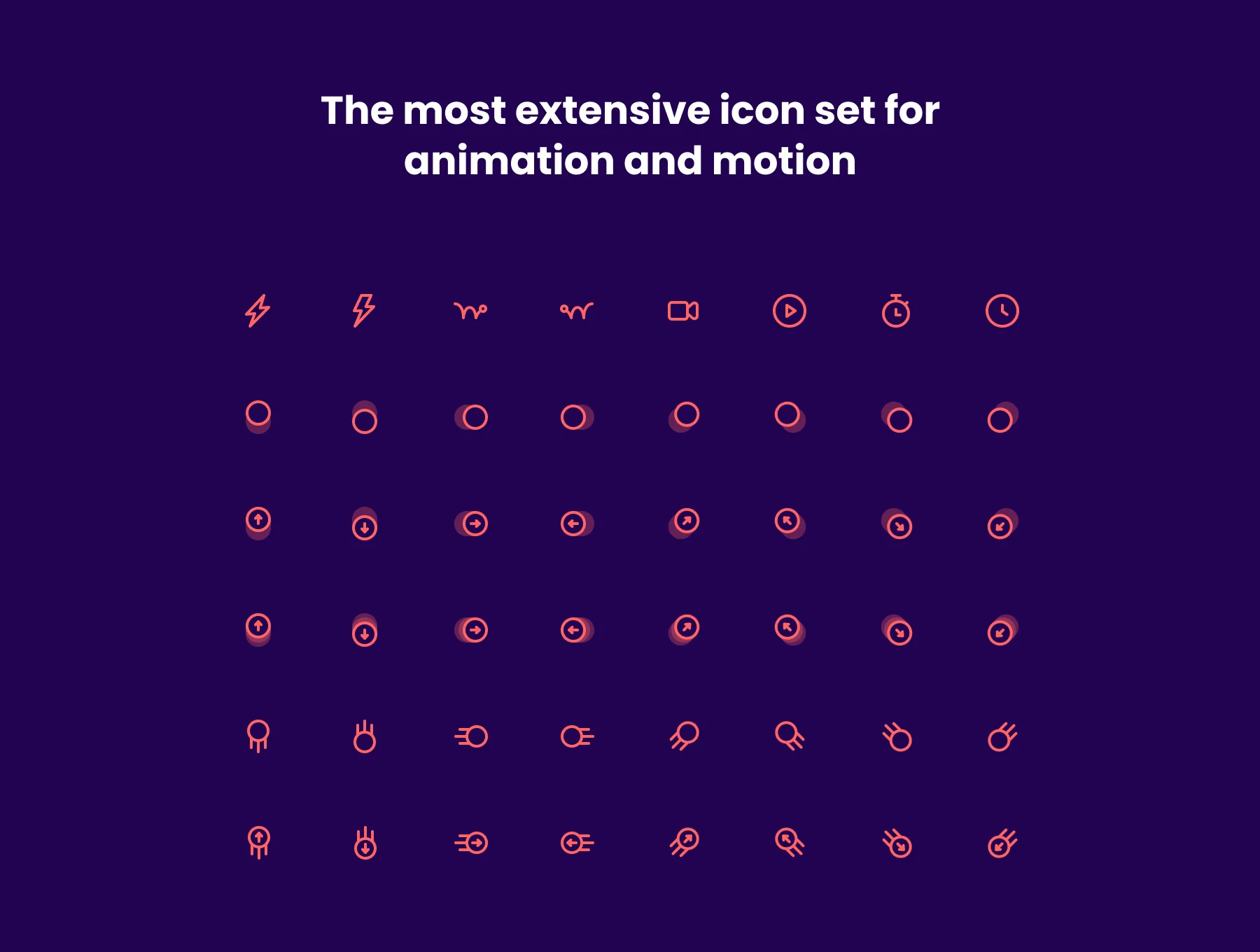 Animation & Motion Icon Pack 4