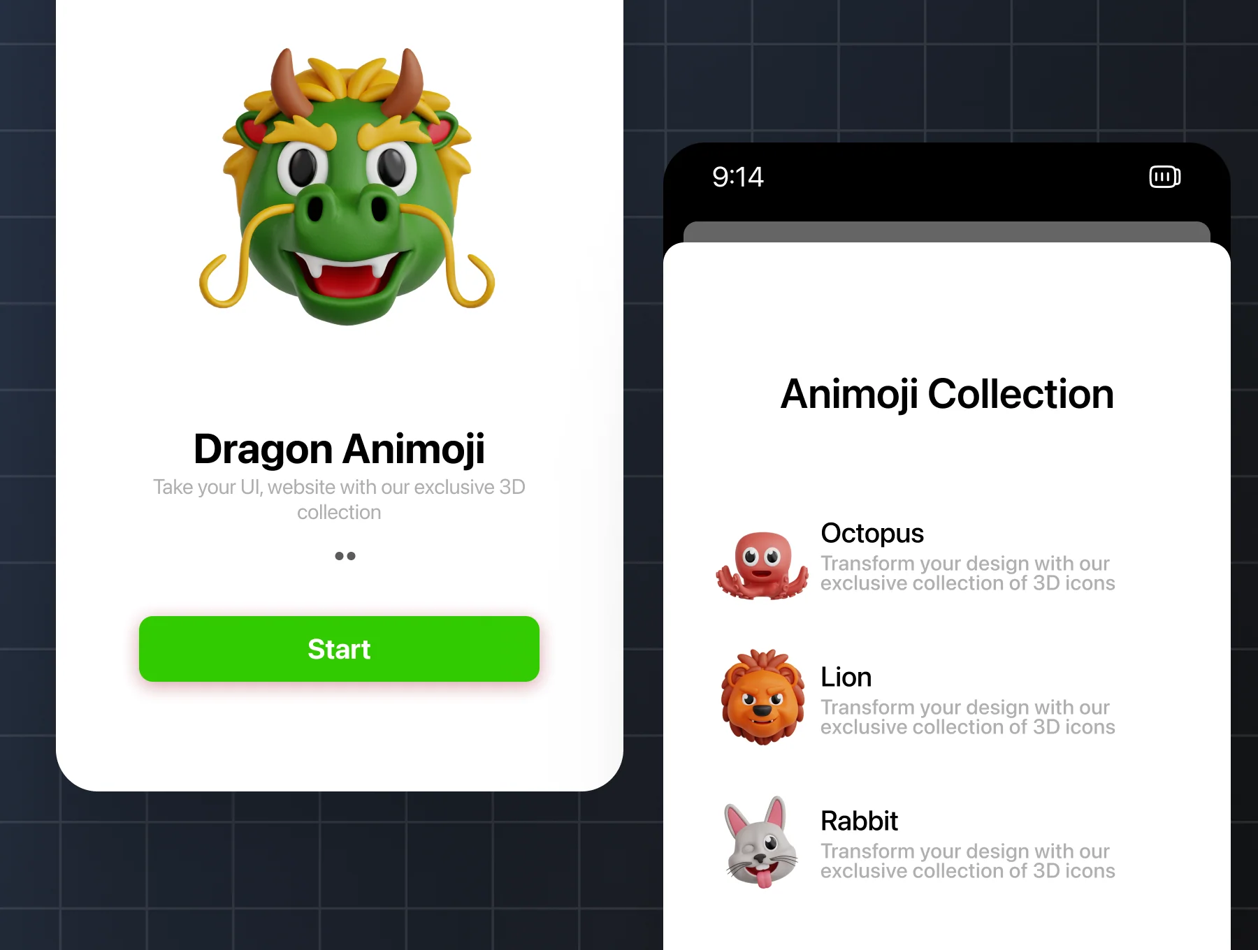 Animoji 3D Icon Set 4