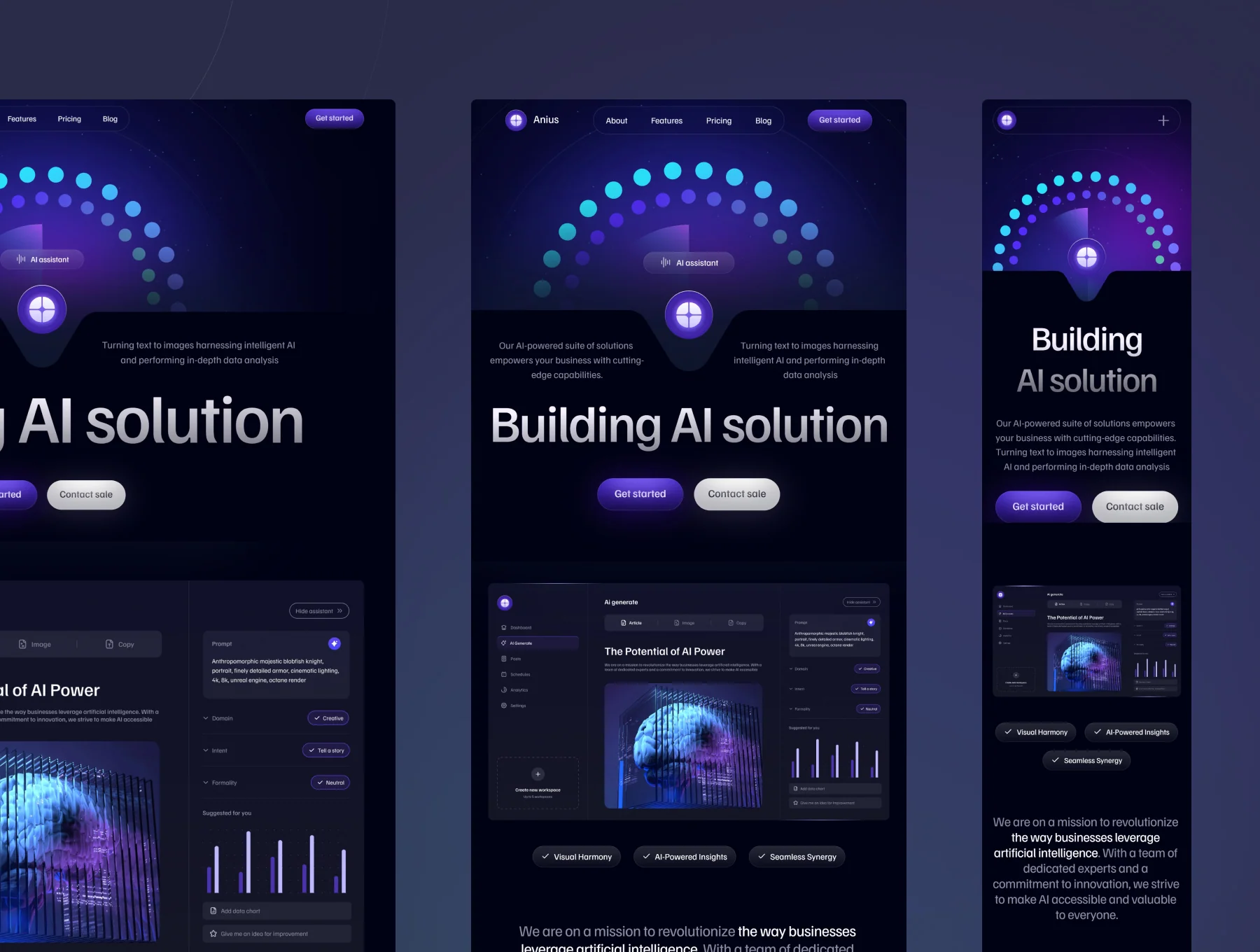 Anius - SaaS, Startup, AI Website Template 2