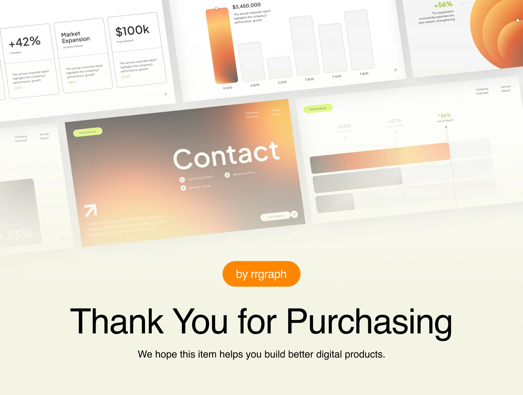 Annual Corporate Report Pitch Deck Template 6
