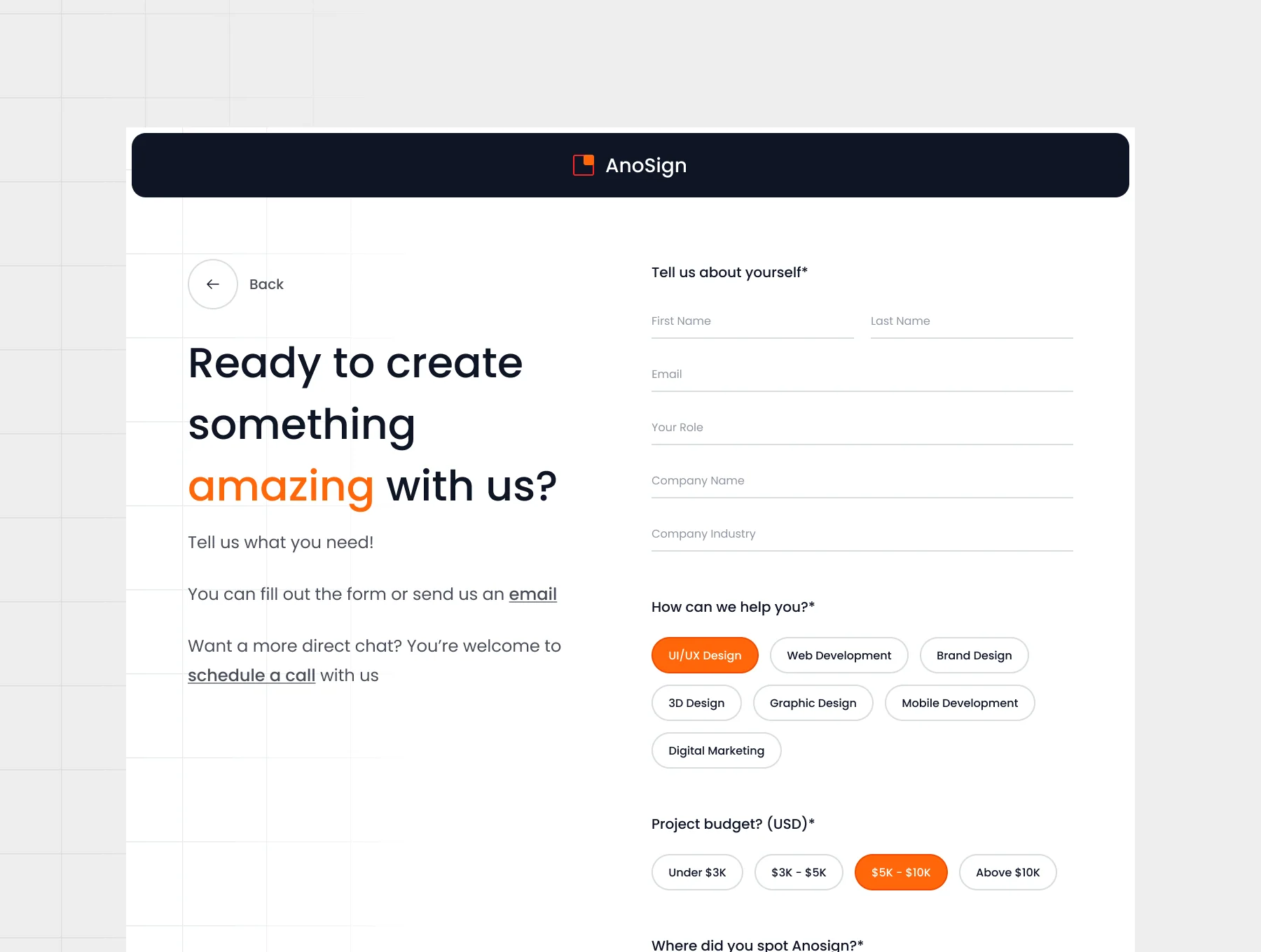 Anosign - Digital Agency Website Template 3