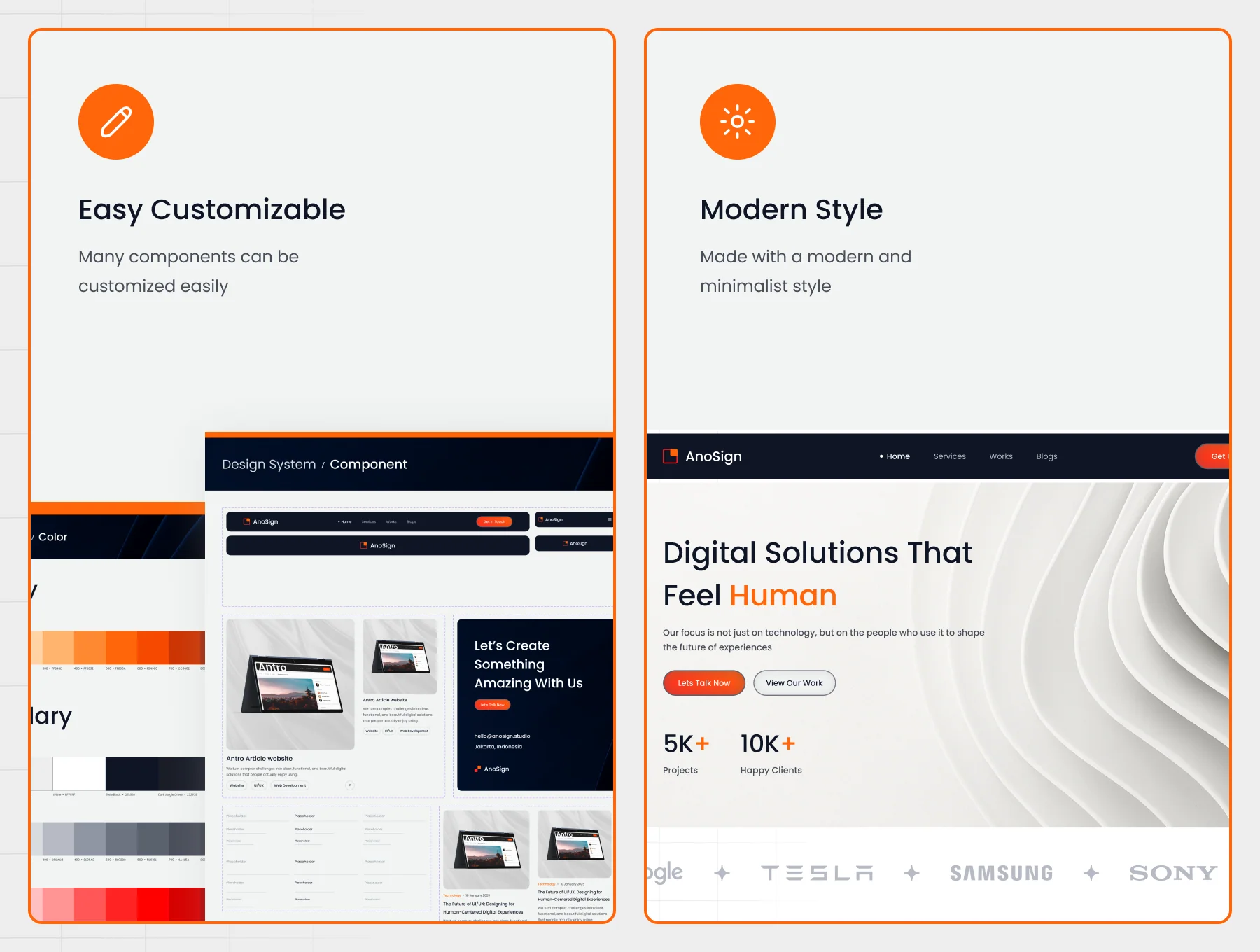 Anosign - Digital Agency Website Template 6